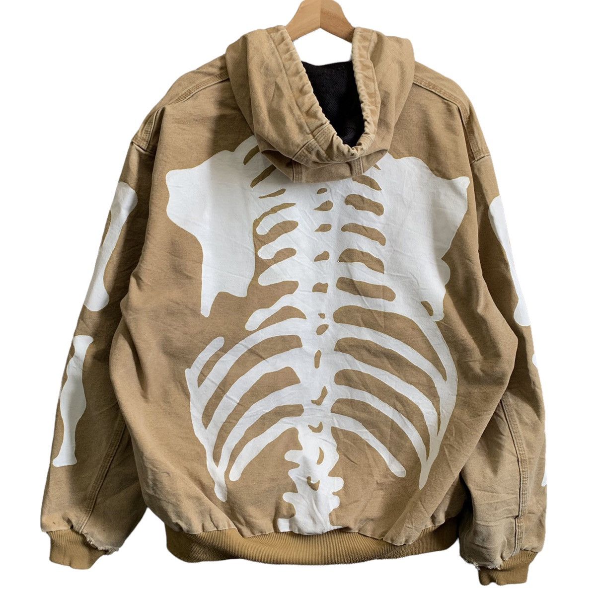 Carhartt × Vintage Vintage Carhartt Distressed Jacket Custom Skeleton Paint Size US XL / EU 56 / 4 - 1 Thumbnail