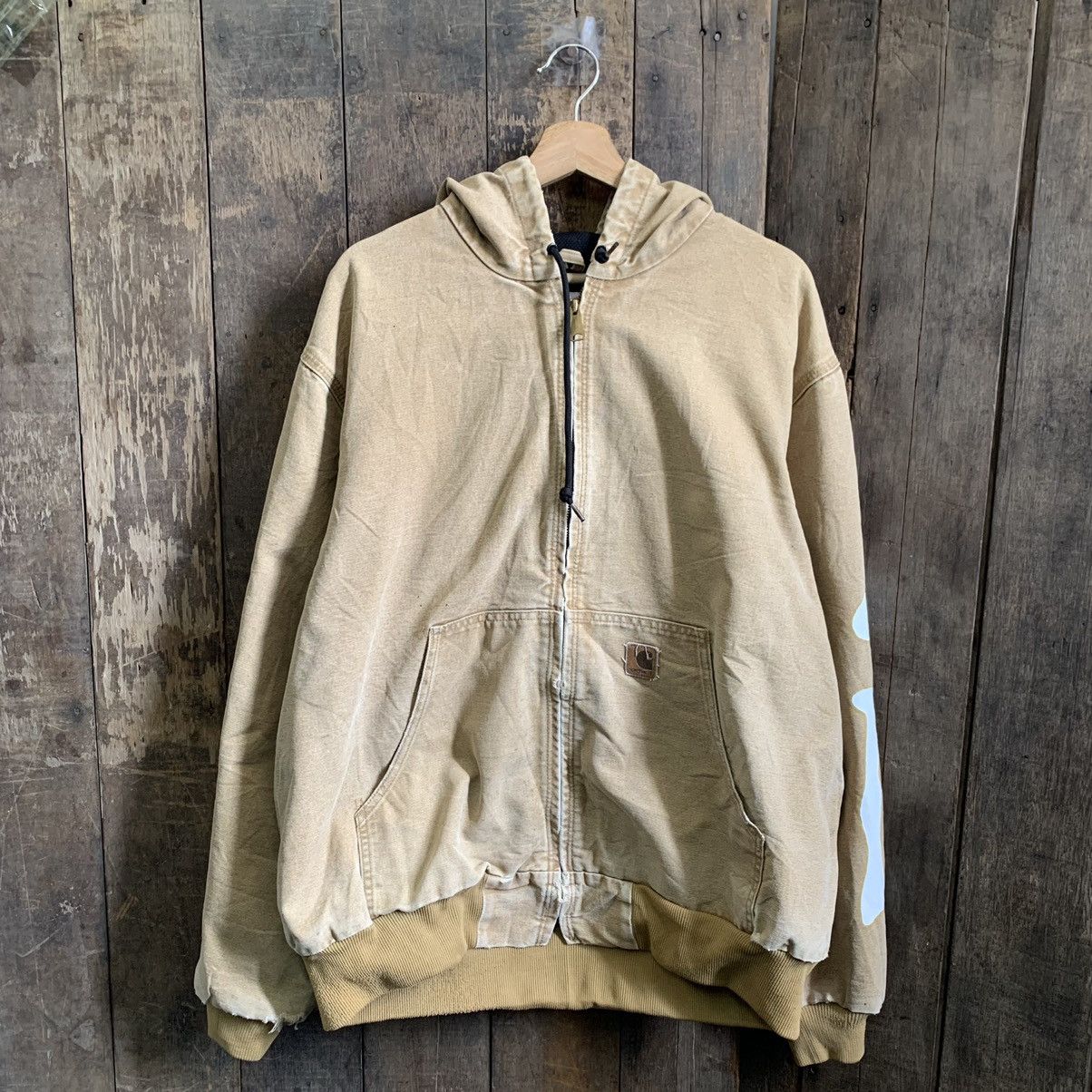 Carhartt × Vintage Vintage Carhartt Distressed Jacket Custom Skeleton Paint Size US XL / EU 56 / 4 - 12 Thumbnail