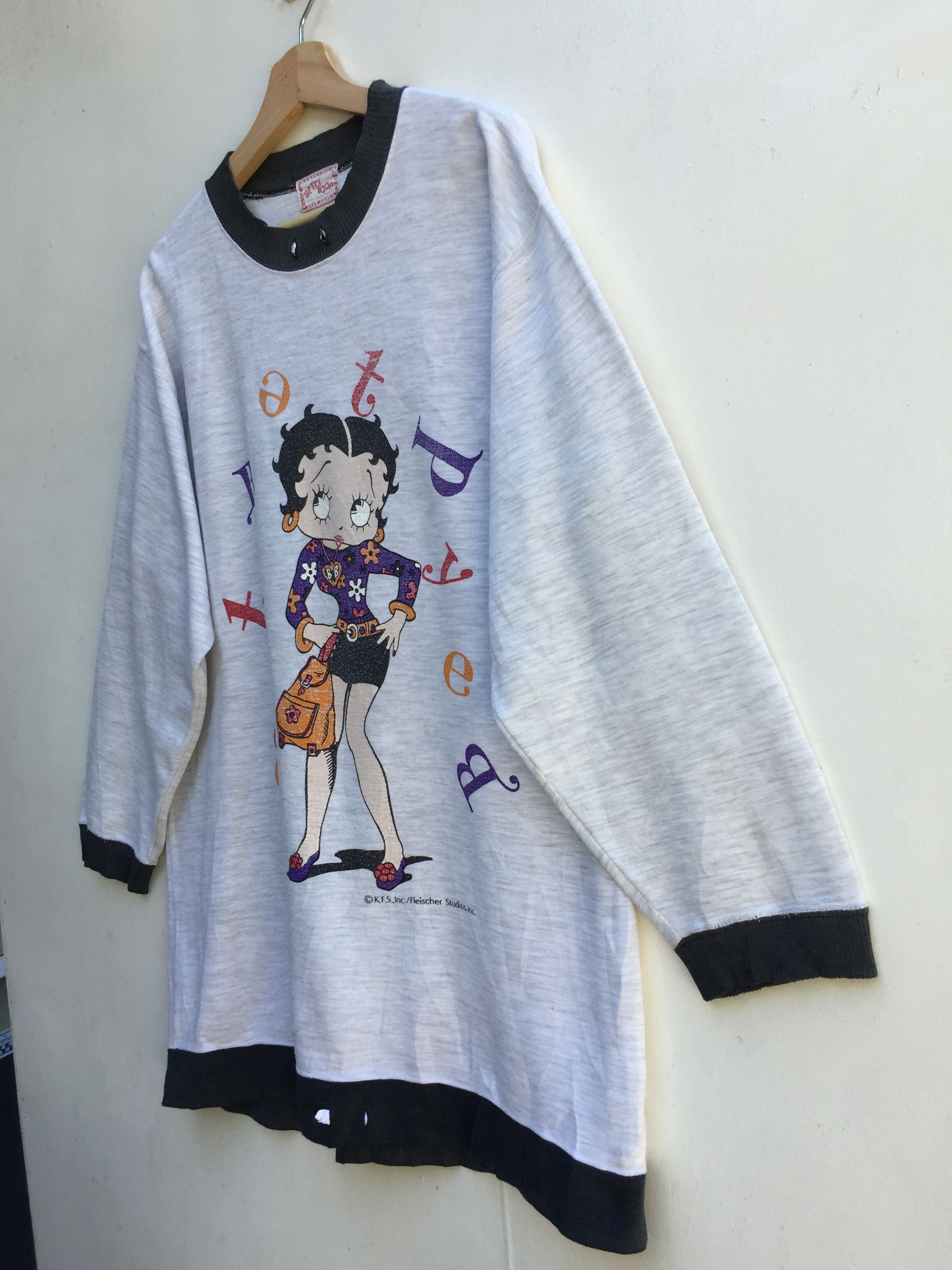 Cartoon Network Vintage Betty Boop Sweatshirt Cartoon Network Jumper Casual Size US M / EU 48-50 / 2 - 3 Thumbnail