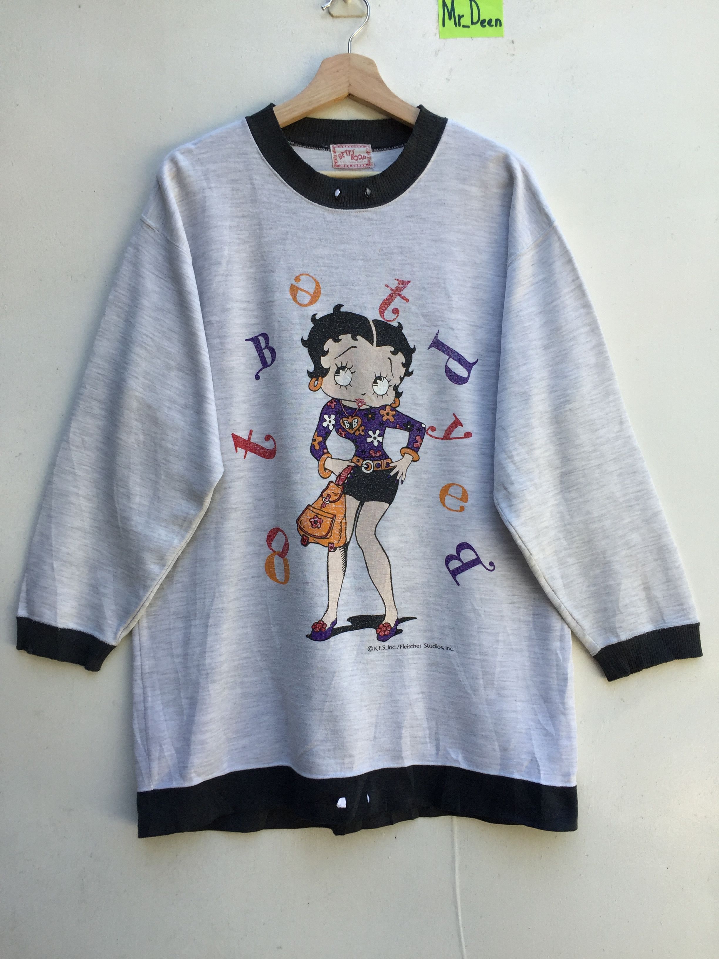 Cartoon Network Vintage Betty Boop Sweatshirt Cartoon Network Jumper Casual Size US M / EU 48-50 / 2 - 1 Thumbnail