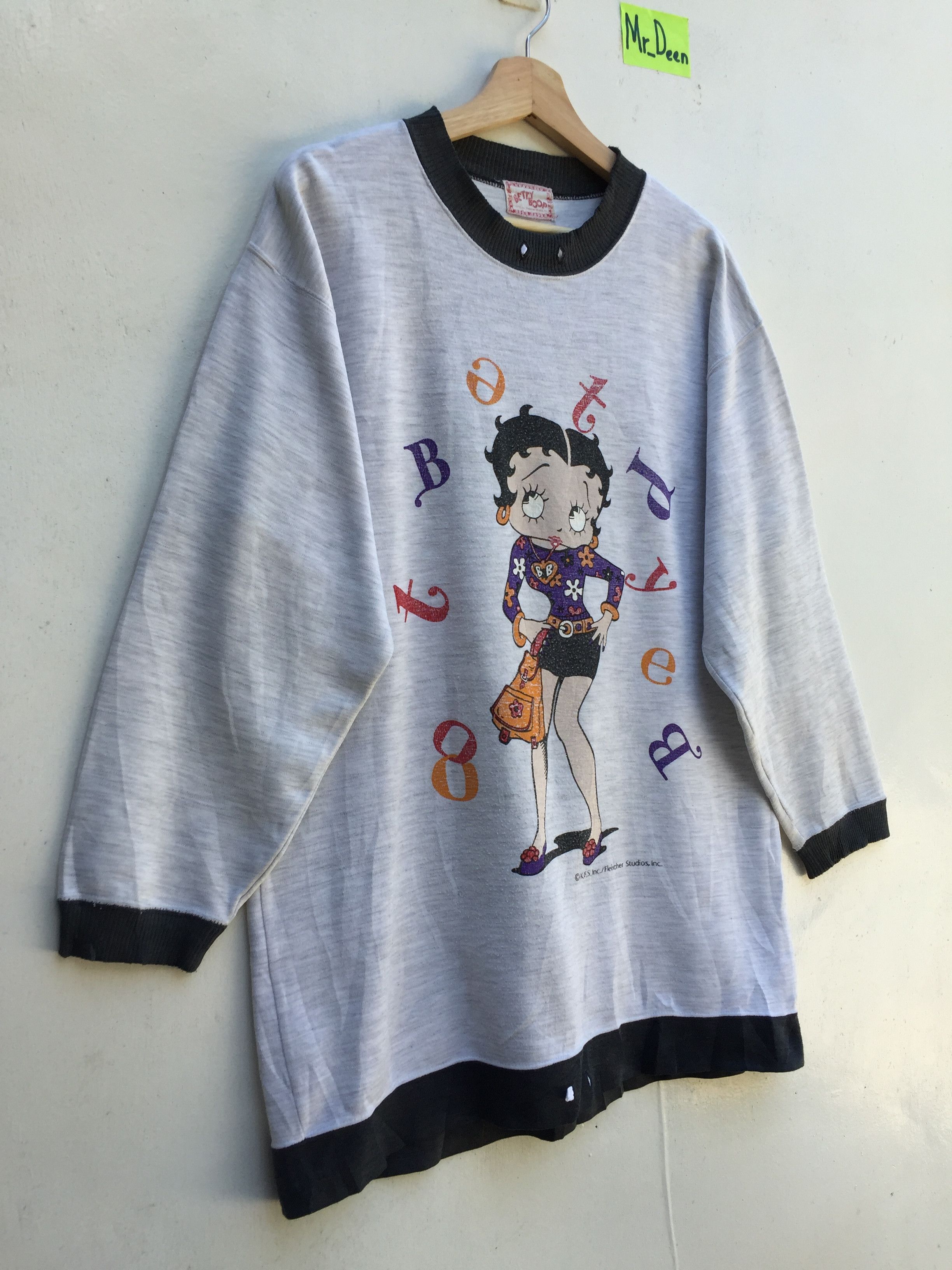 Cartoon Network Vintage Betty Boop Sweatshirt Cartoon Network Jumper Casual Size US M / EU 48-50 / 2 - 2 Thumbnail