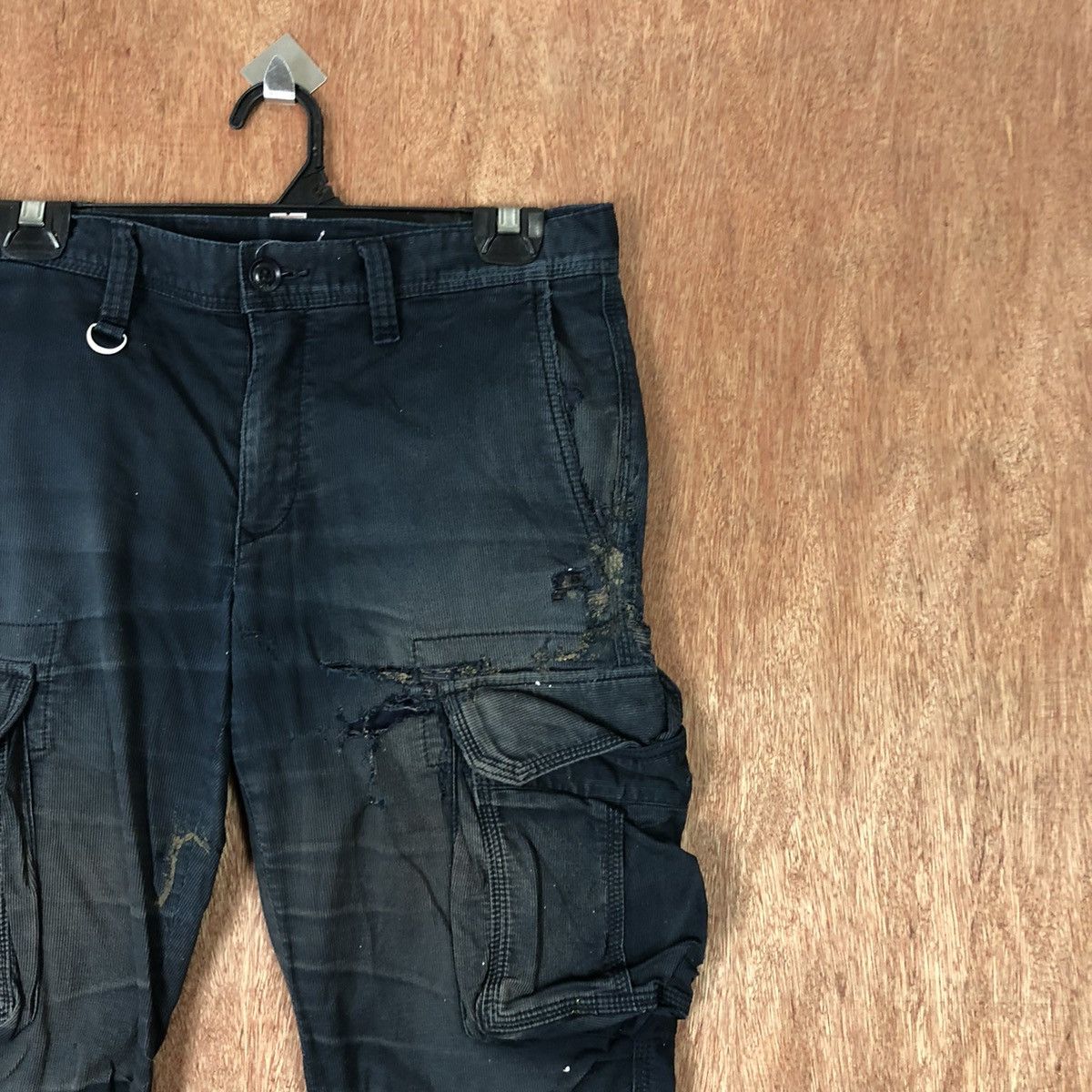 Japanese Brand DLL Japan Blue distressed Multipocket Cargo pants #c1117 Size US 30 / EU 46 - 5 Thumbnail