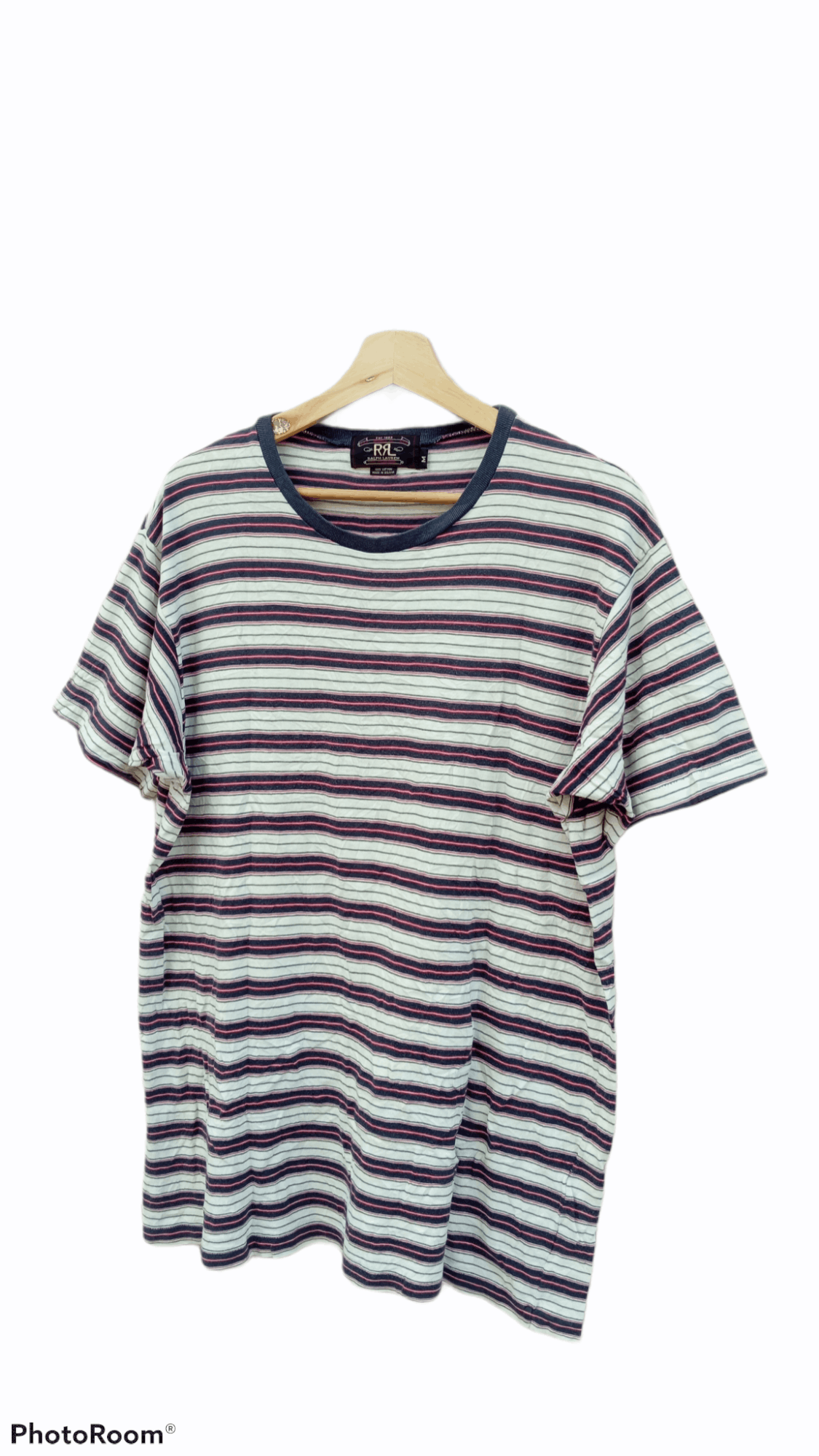 RRL Ralph Lauren × Ralph Lauren 🔥🔥RRL Ralph Lauren Border Striped T-Shirt Size US M / EU 48-50 / 2 - 3 Thumbnail