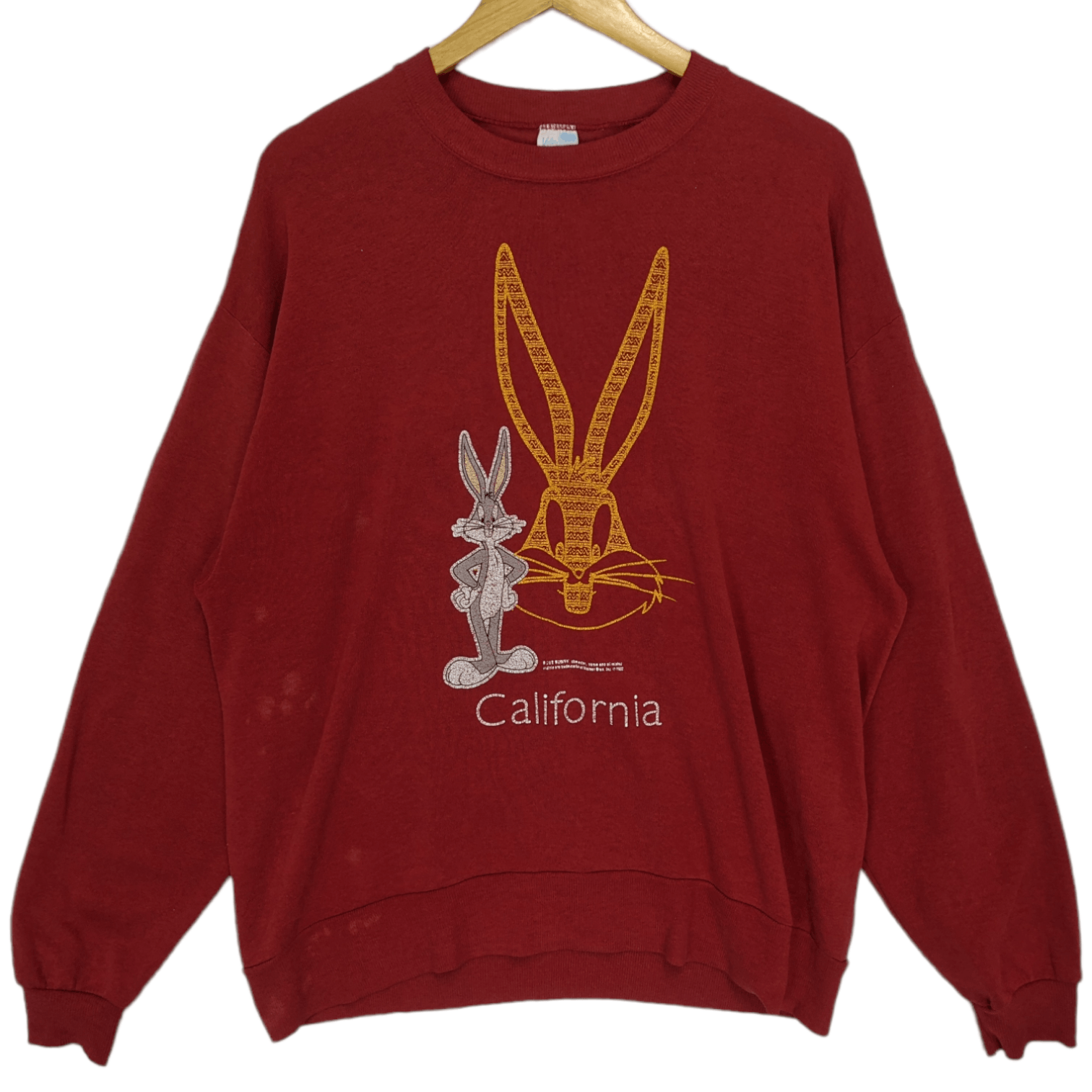 Cartoon Network Vintage 90's BUGS BUNNY Looney Tunes Cartoon Sweatshirt Size US L / EU 52-54 / 3 - 2 Thumbnail