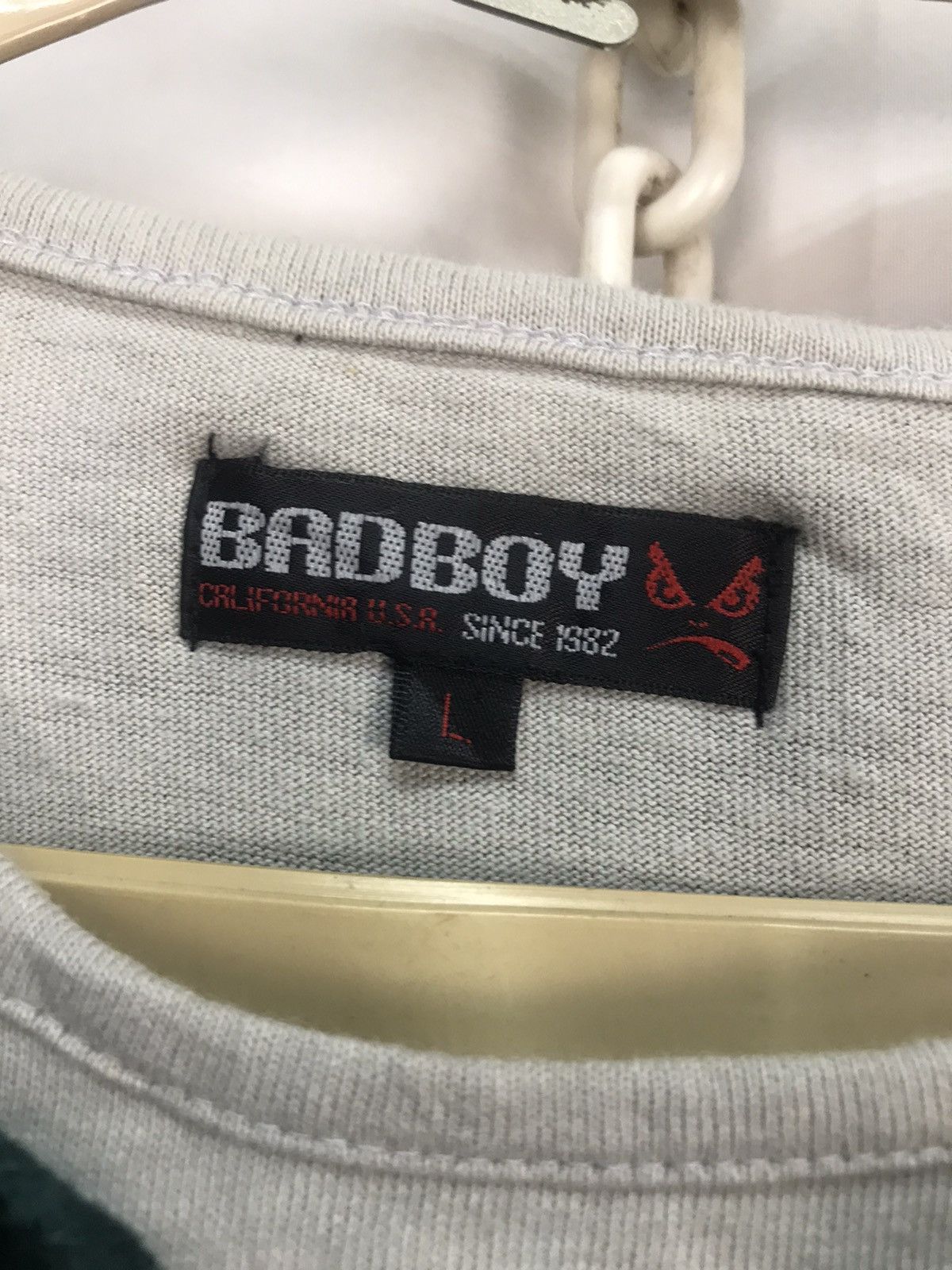 Japanese Brand Badboy printed long sleeve velvet tshirt Size US L / EU 52-54 / 3 - 4 Thumbnail