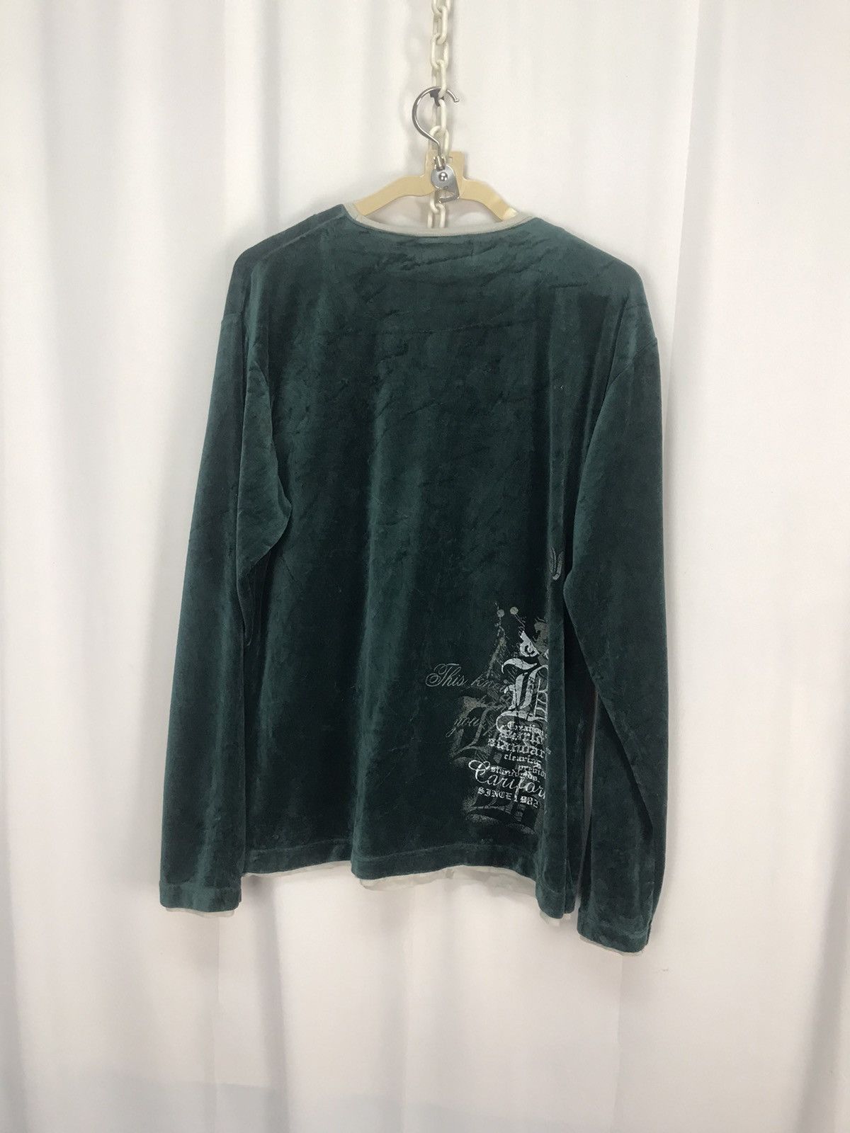Japanese Brand Badboy printed long sleeve velvet tshirt Size US L / EU 52-54 / 3 - 9 Thumbnail