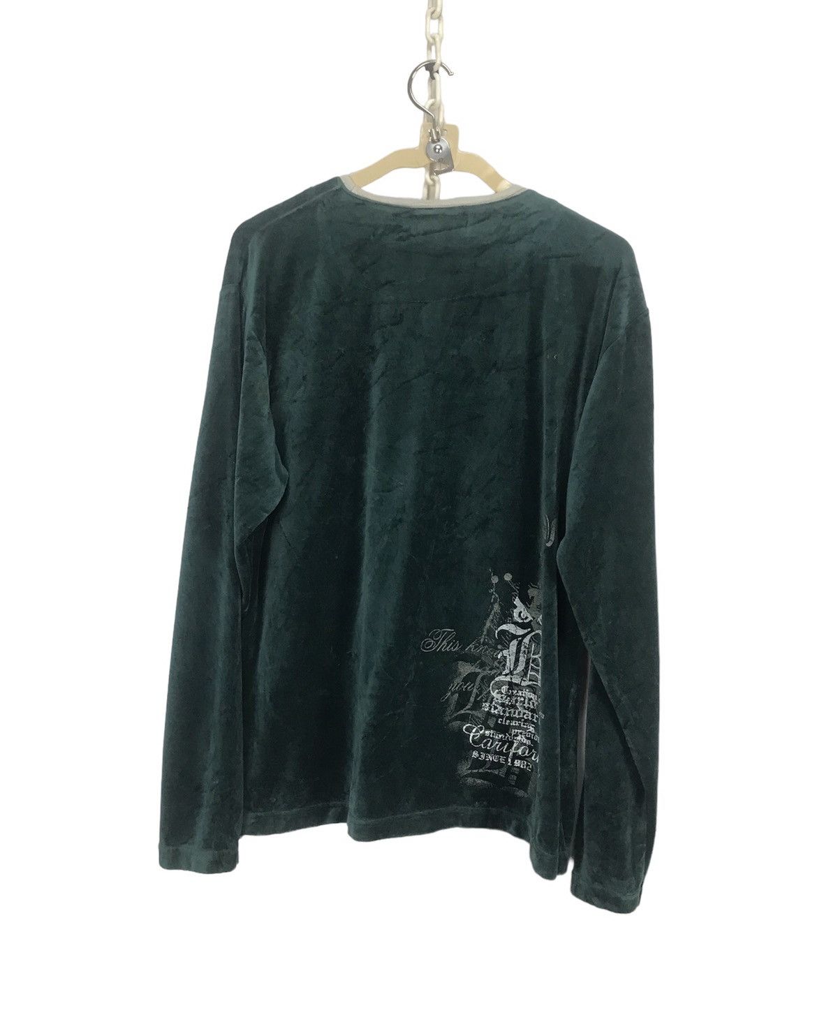 Japanese Brand Badboy printed long sleeve velvet tshirt Size US L / EU 52-54 / 3 - 2 Thumbnail