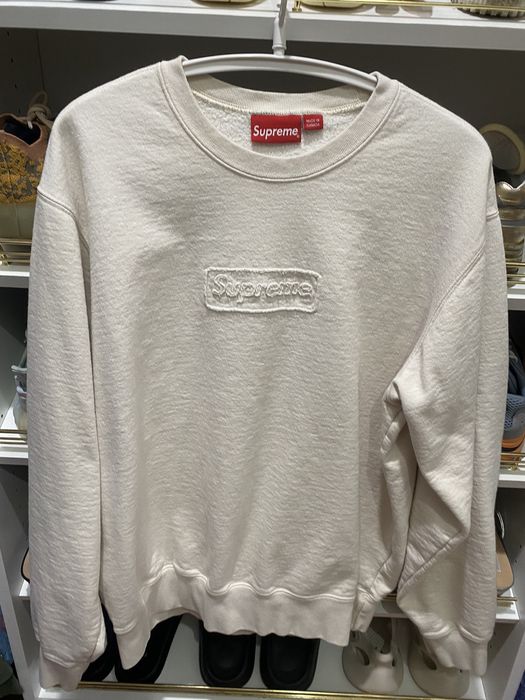 Supreme Supreme cut out box logo crewneck | Grailed