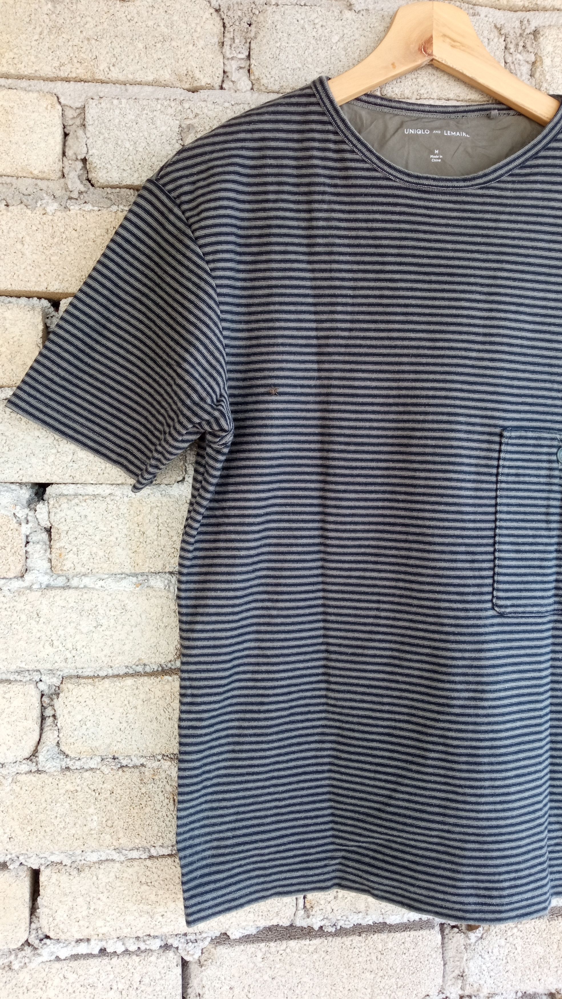 Christophe Lemaire × Japanese Brand × Uniqlo 🔥🔥UT x Christophe Lemaire Striped Pocket T-Shirt Size US S / EU 44-46 / 1 - 4 Thumbnail
