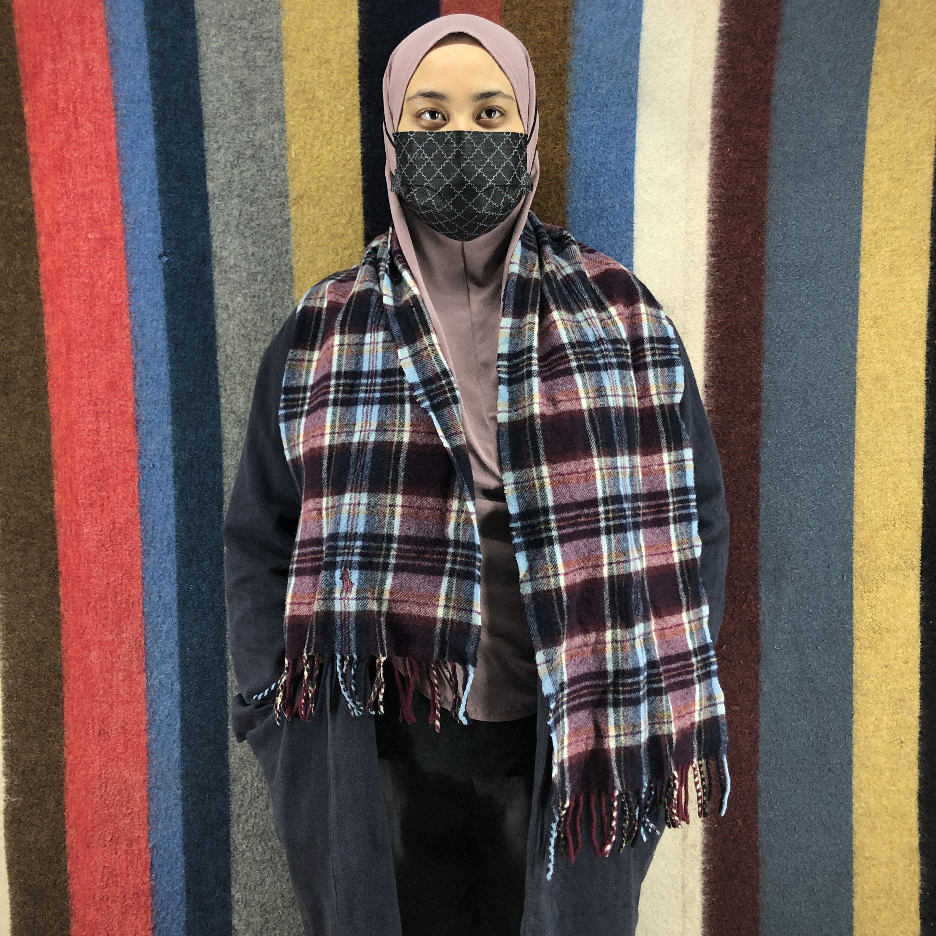 Polo Ralph Lauren POLO RALPH LAUREN Lambswool Muffler Scarf #0741/AF Size ONE SIZE - 3 Thumbnail