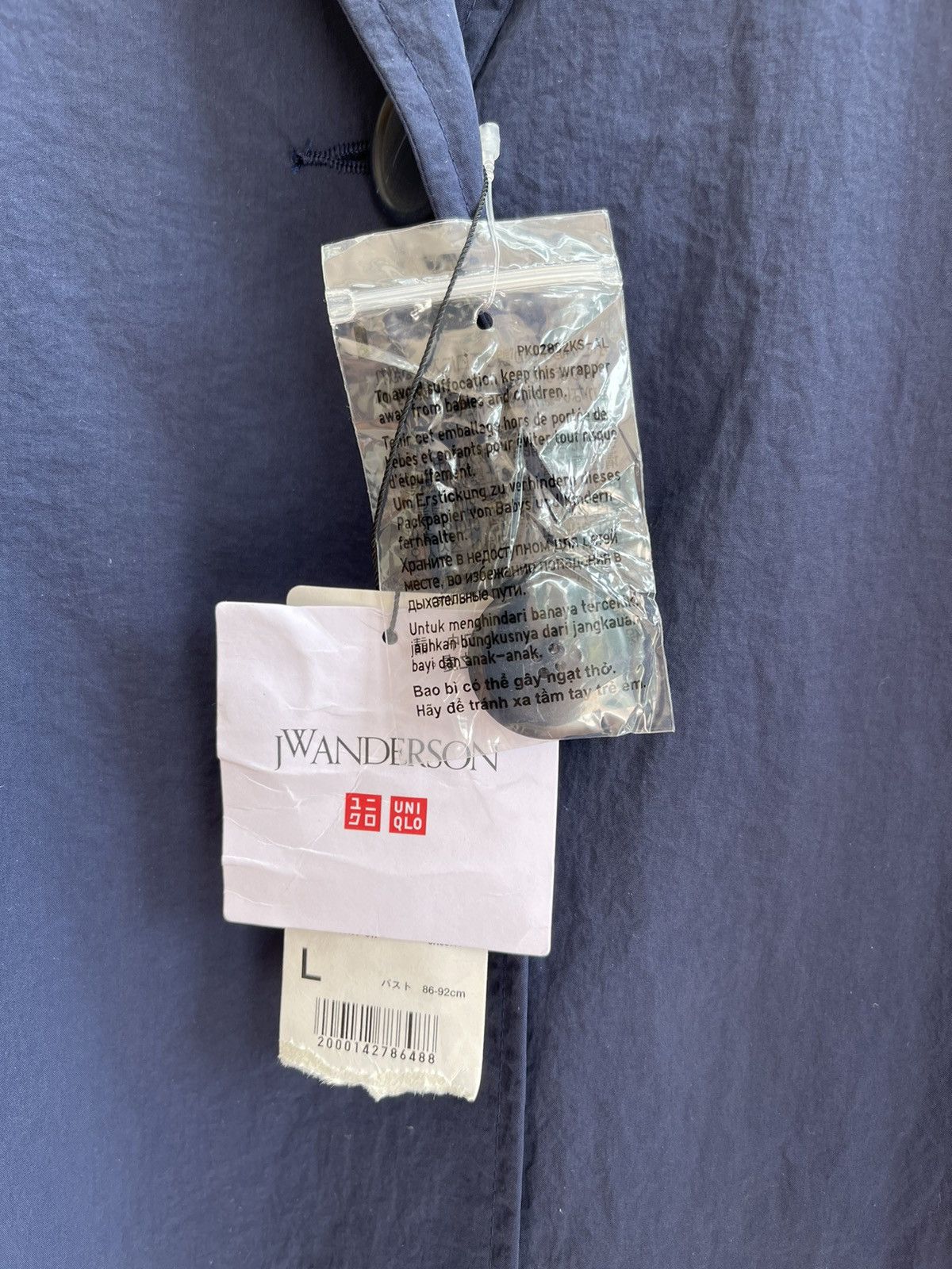 JW Anderson SS20 J.W.ANDERSON NYLON OVERCOAT Size US L / EU 52-54 / 3 - 11 Thumbnail