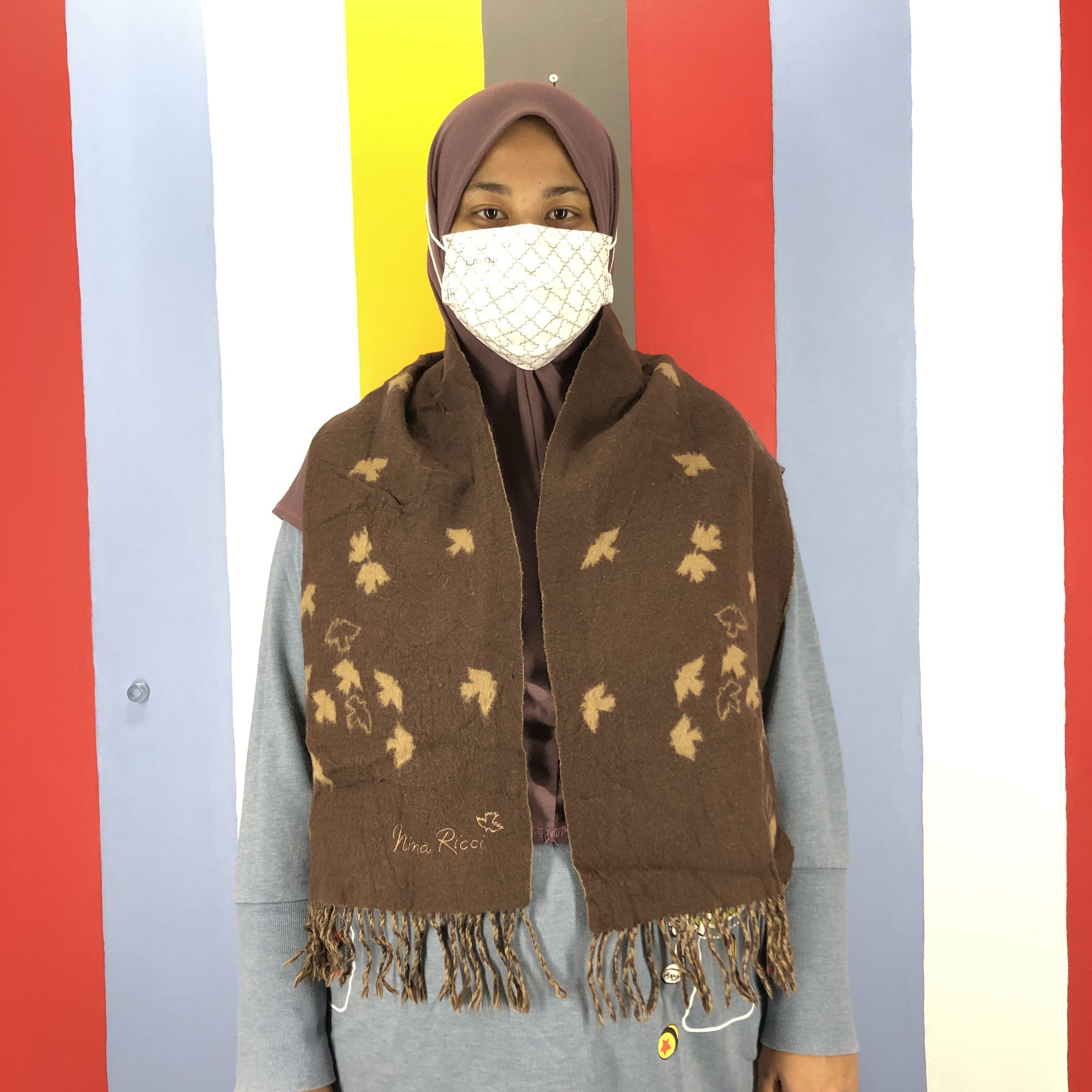 Nina Ricci NINA RICCI Muffler Scarf #0861/AG Size ONE SIZE - 2 Thumbnail