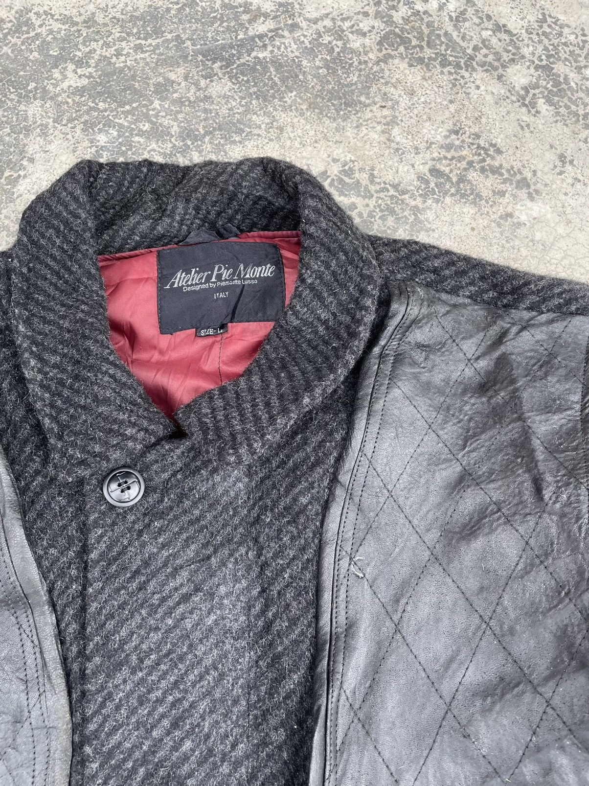 Vintage VINTAGE PIEMONTE LUSSO HYBRID LEATHER BOMBER Size US L / EU 52-54 / 3 - 4 Thumbnail