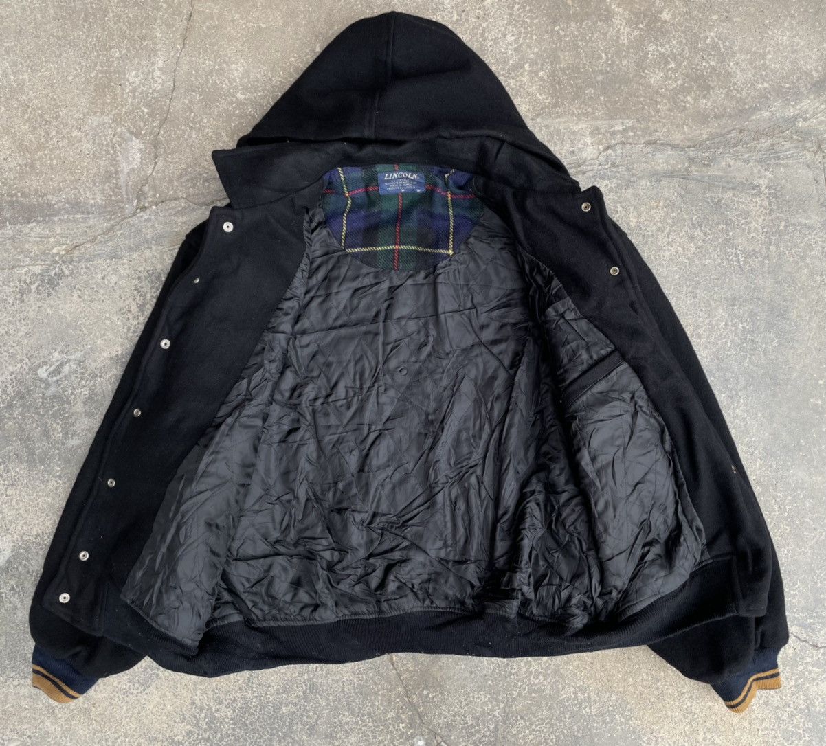 Japanese Brand VINTAGE LINCOLN BY TERASHIMA VARSITY Size US M / EU 48-50 / 2 - 5 Thumbnail