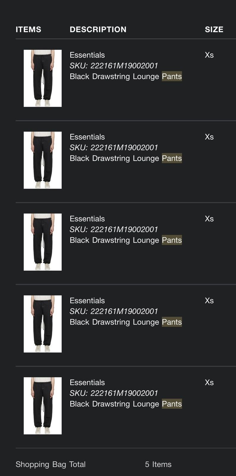 Essentials × FOG × Fear of God Fear of God Essentials Sweatpants Stretch Limo Black Size XS Size US 30 / EU 46 - 2 Thumbnail