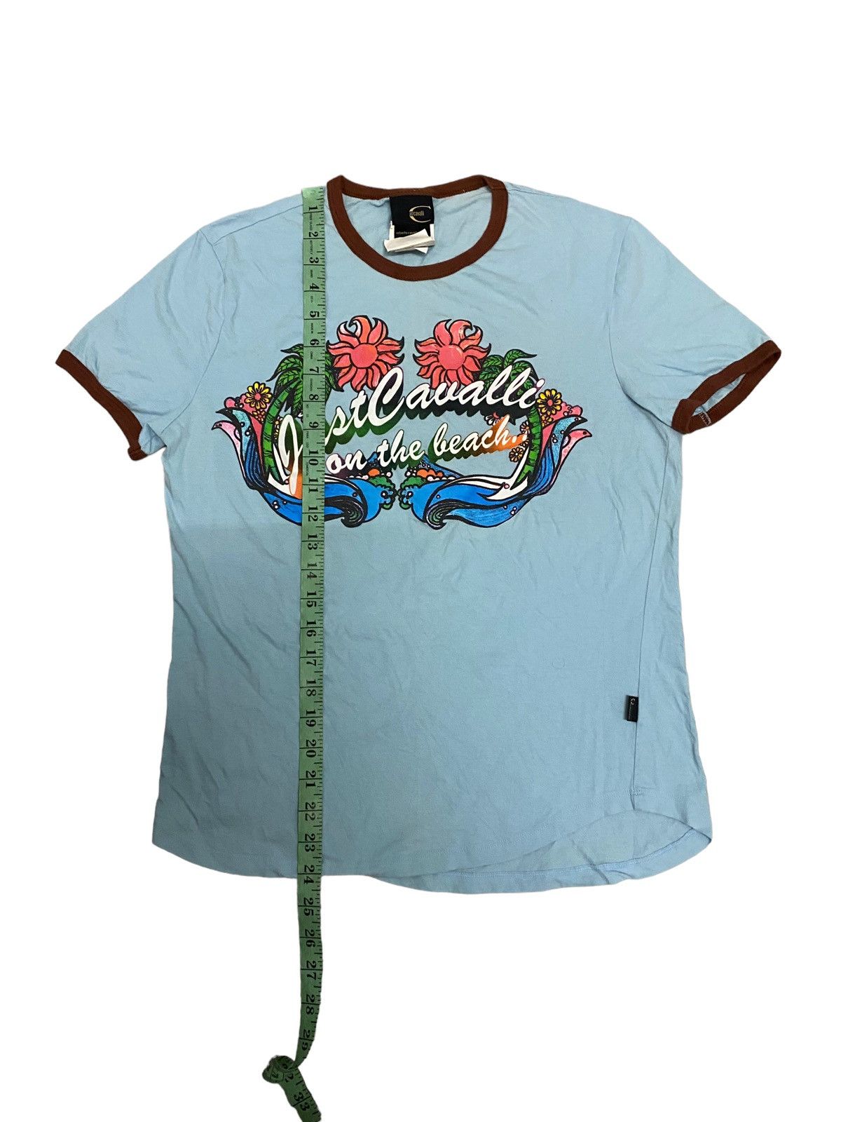 Just Cavalli × Vintage Offer‼️Vintage Just Cavalli On The Beach Tee Size M / US 6-8 / IT 42-44 - 10 Thumbnail