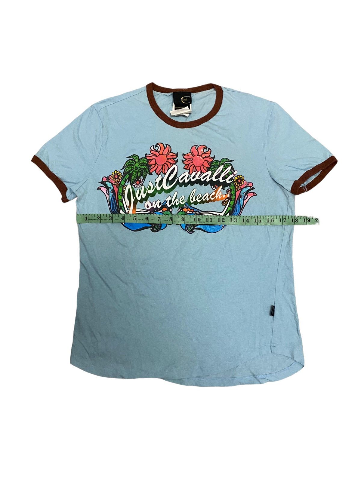 Just Cavalli × Vintage Offer‼️Vintage Just Cavalli On The Beach Tee Size M / US 6-8 / IT 42-44 - 9 Thumbnail