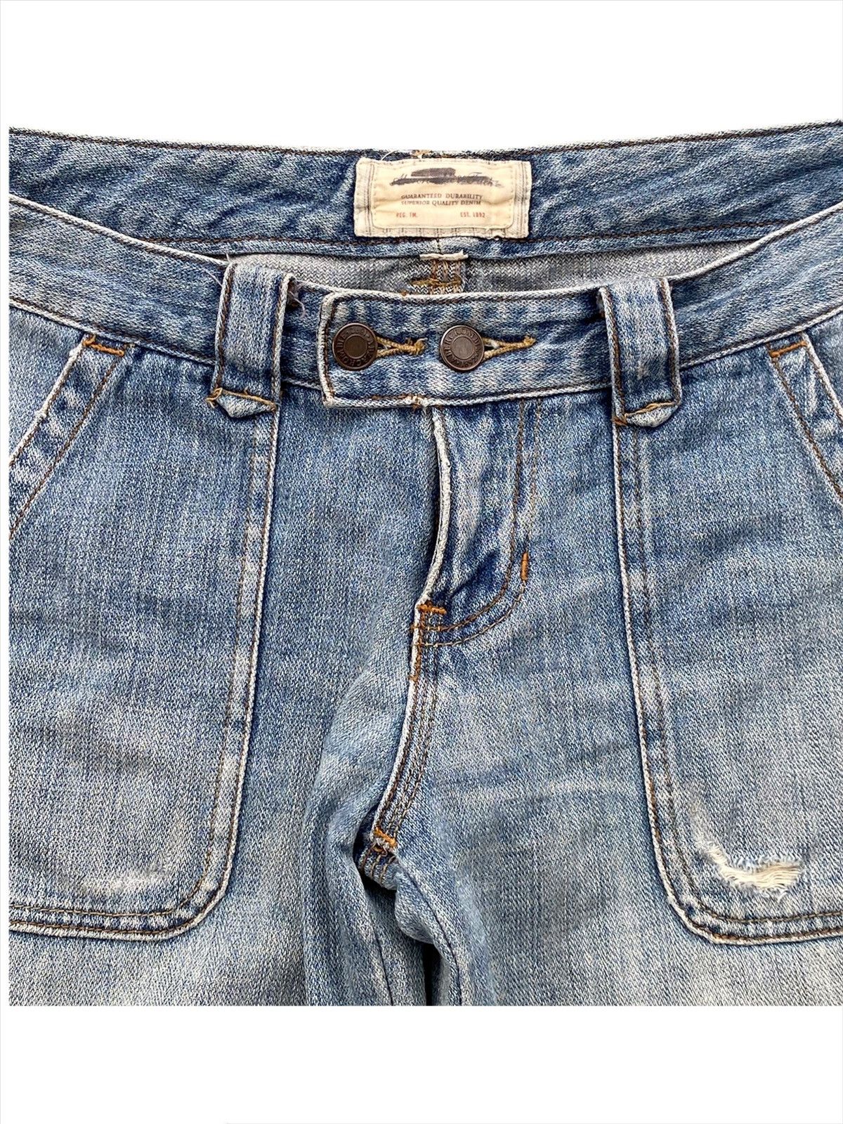 Abercrombie & Fitch Vtg Distressed Abercrombie Bootcut Archival Bondage Pants Size US 30 / EU 46 - 7 Thumbnail