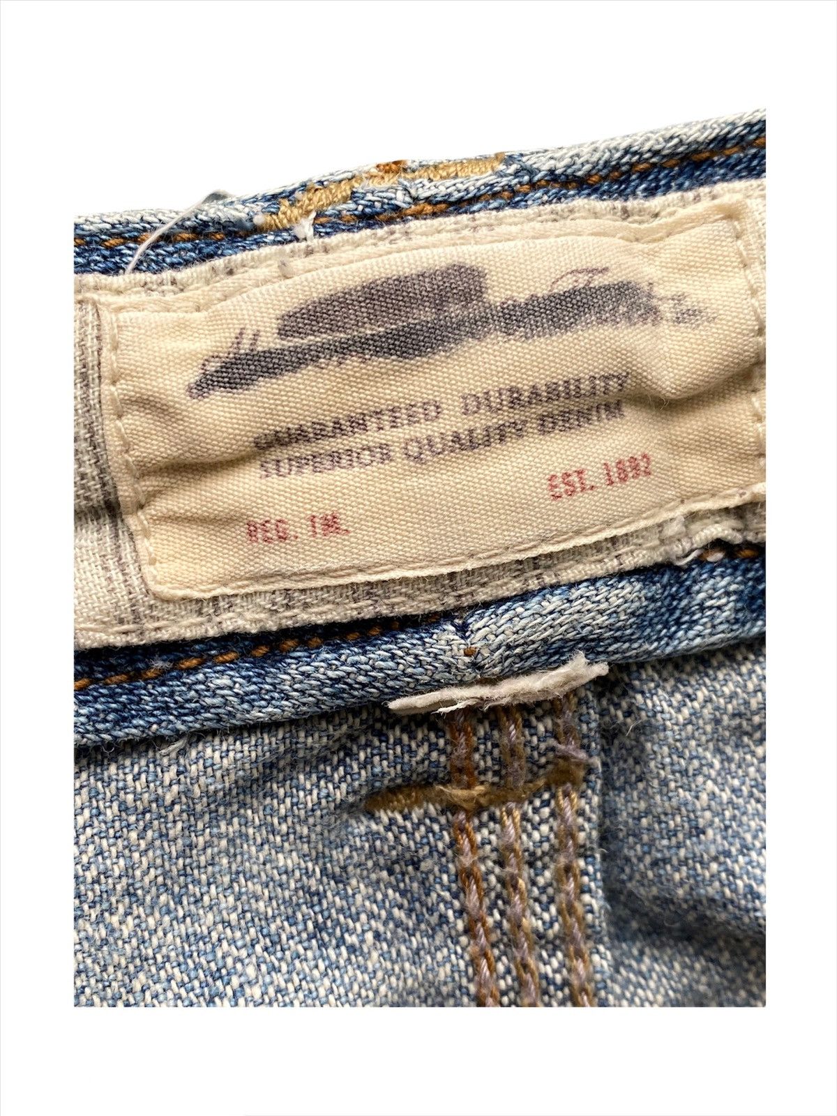 Abercrombie & Fitch Vtg Distressed Abercrombie Bootcut Archival Bondage Pants Size US 30 / EU 46 - 10 Thumbnail