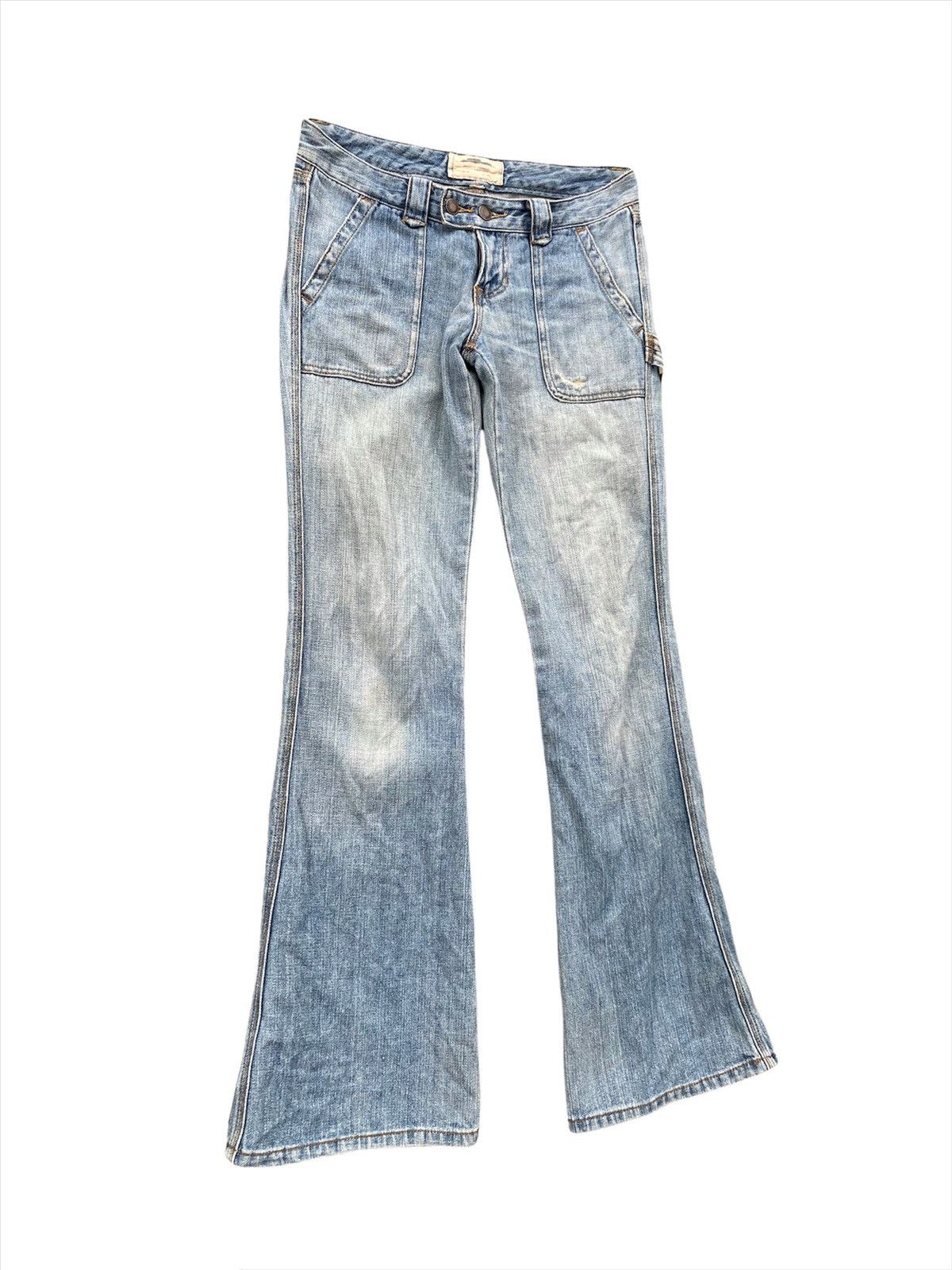 Abercrombie & Fitch Vtg Distressed Abercrombie Bootcut Archival Bondage Pants Size US 30 / EU 46 - 4 Thumbnail