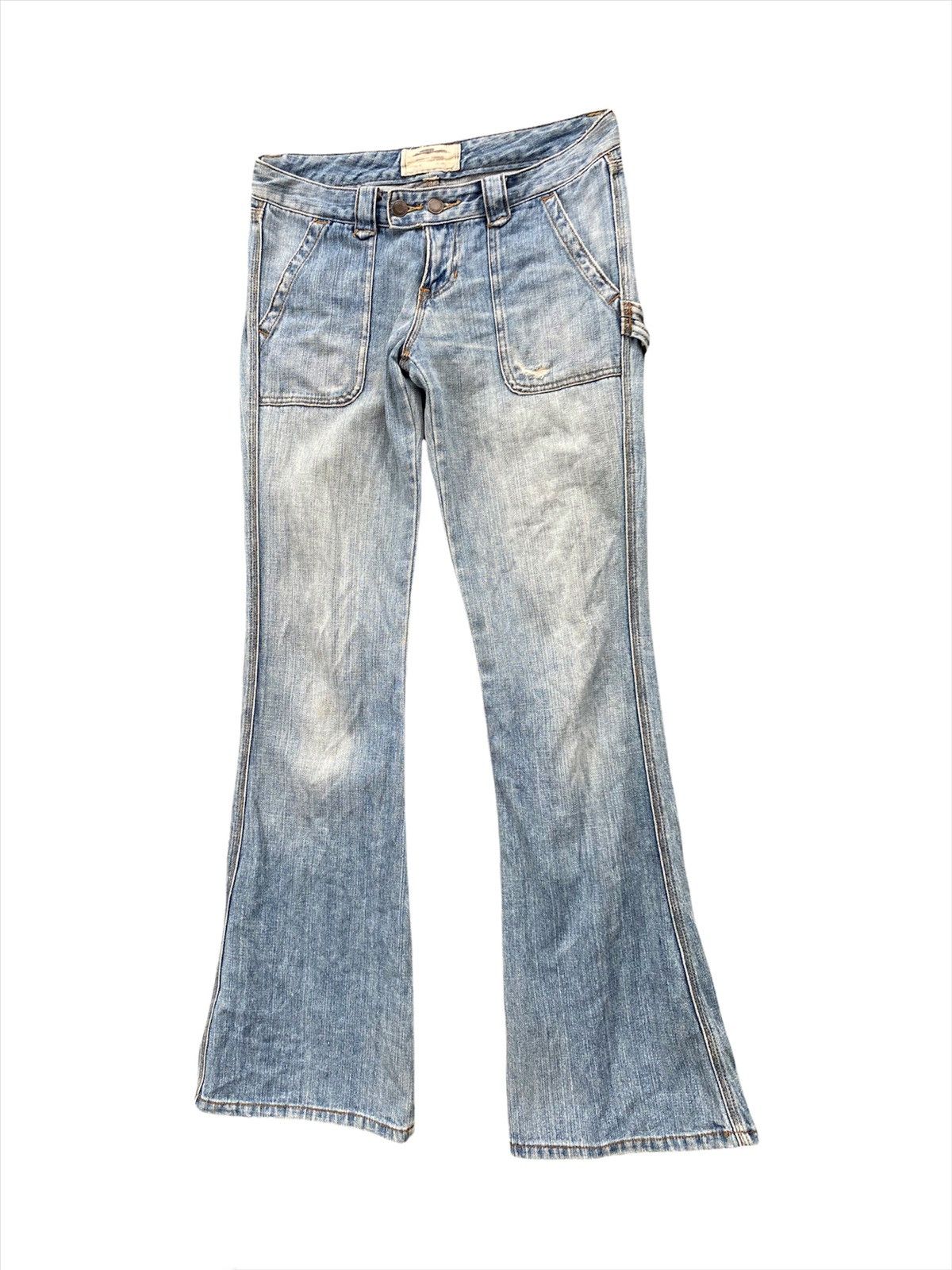Abercrombie & Fitch Vtg Distressed Abercrombie Bootcut Archival Bondage Pants Size US 30 / EU 46 - 5 Thumbnail