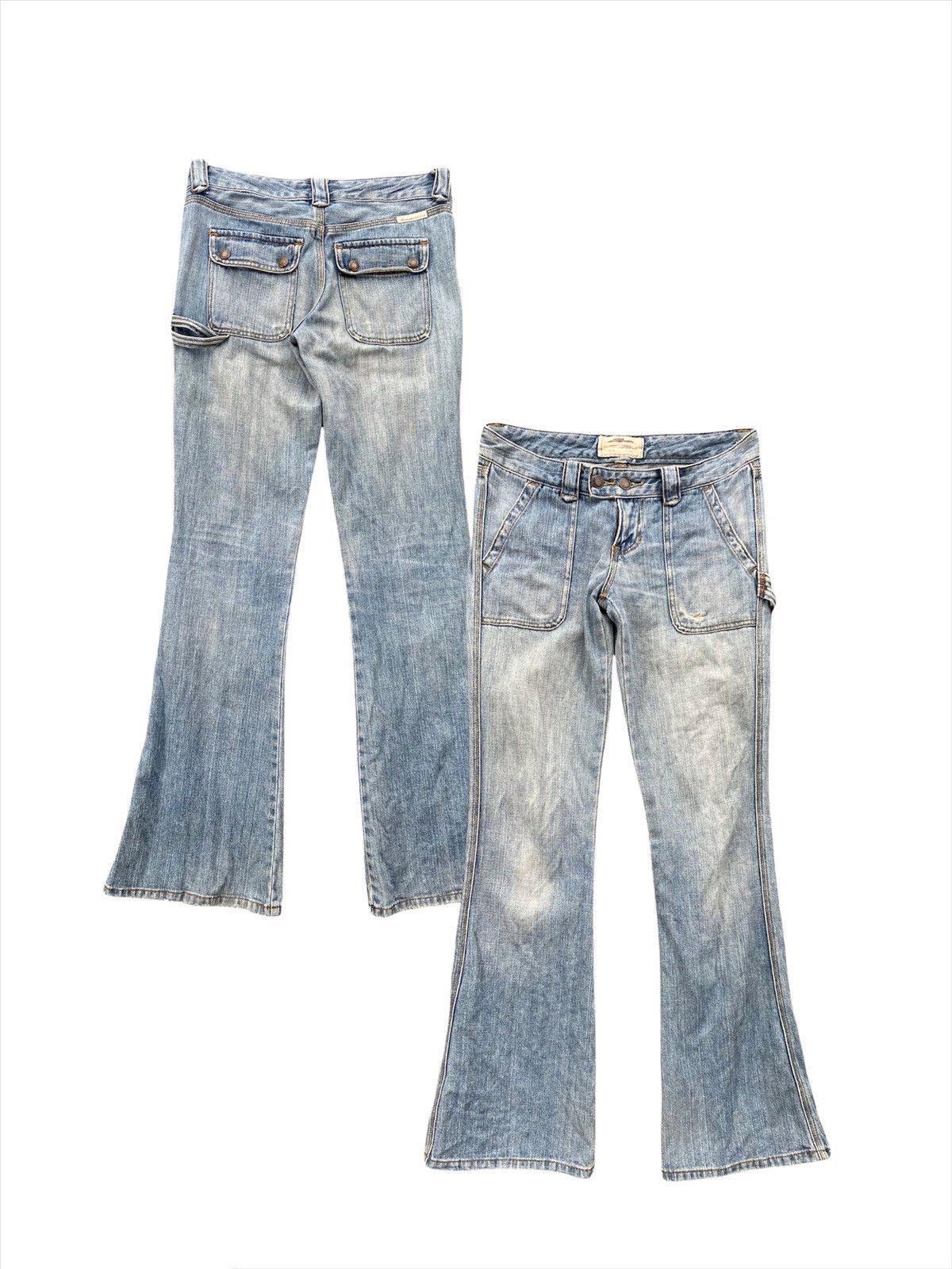 Abercrombie & Fitch Vtg Distressed Abercrombie Bootcut Archival Bondage Pants Size US 30 / EU 46 - 3 Thumbnail