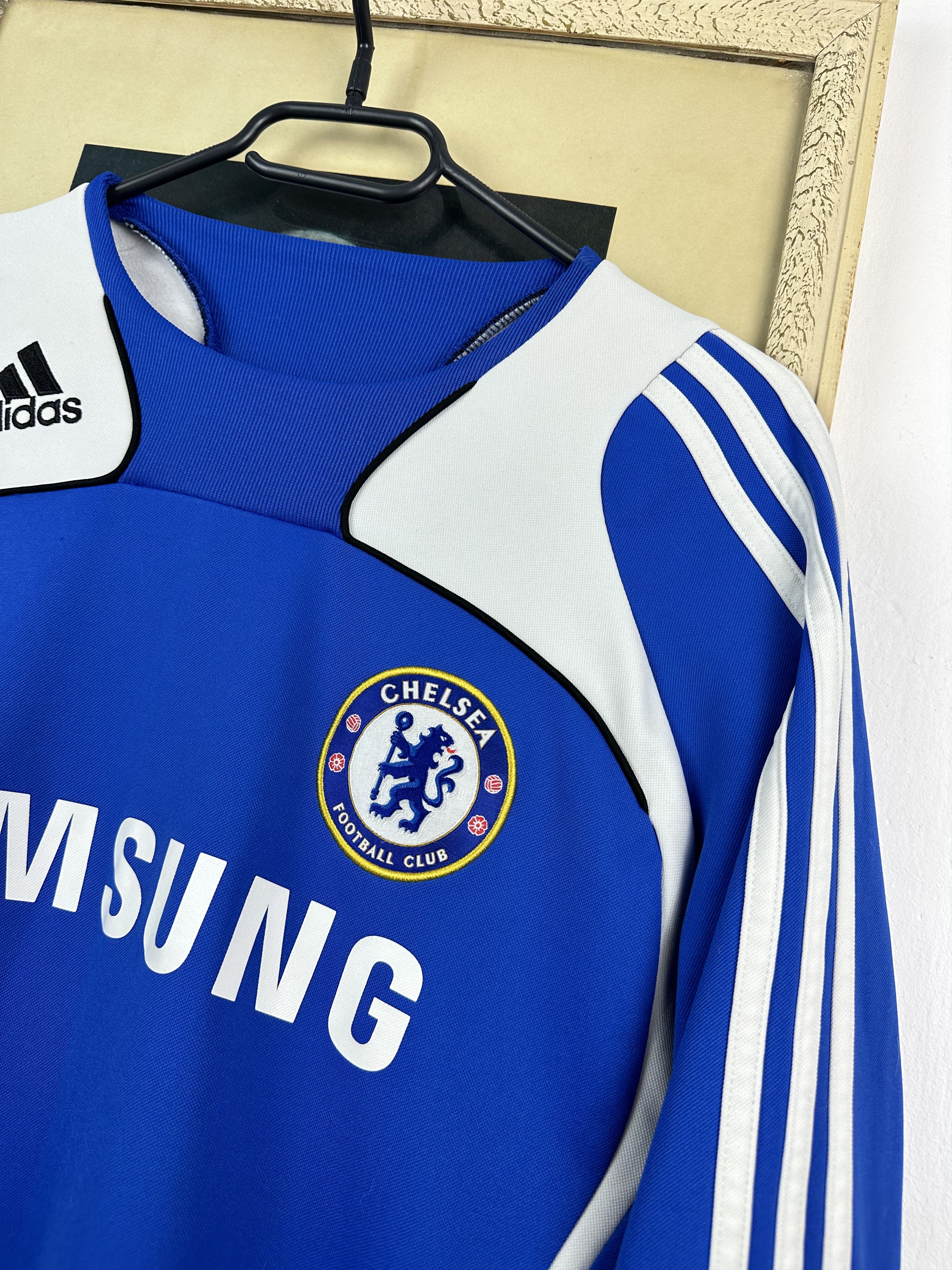 Adidas Vintage Chelsea Football Sweatshirt Track Top Jacket Soccer Size US S / EU 44-46 / 1 - 3 Thumbnail