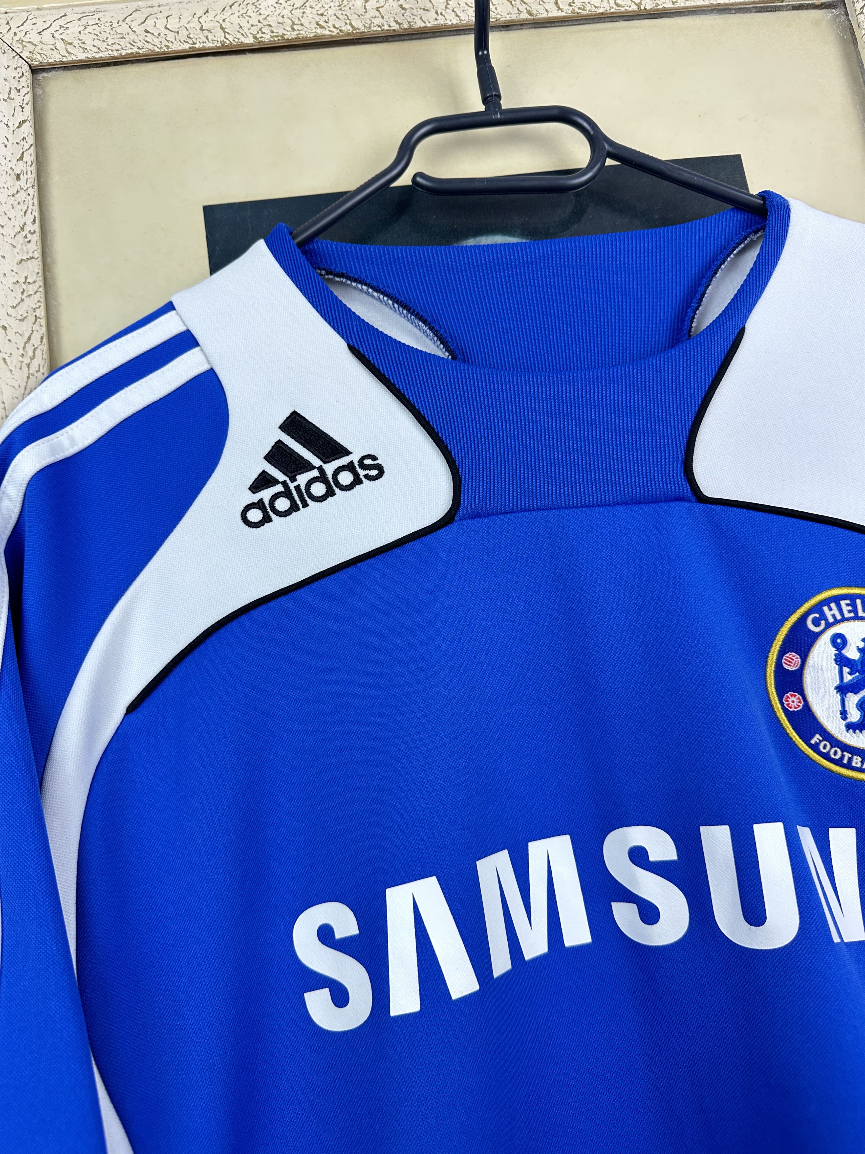 Adidas Vintage Chelsea Football Sweatshirt Track Top Jacket Soccer Size US S / EU 44-46 / 1 - 4 Thumbnail