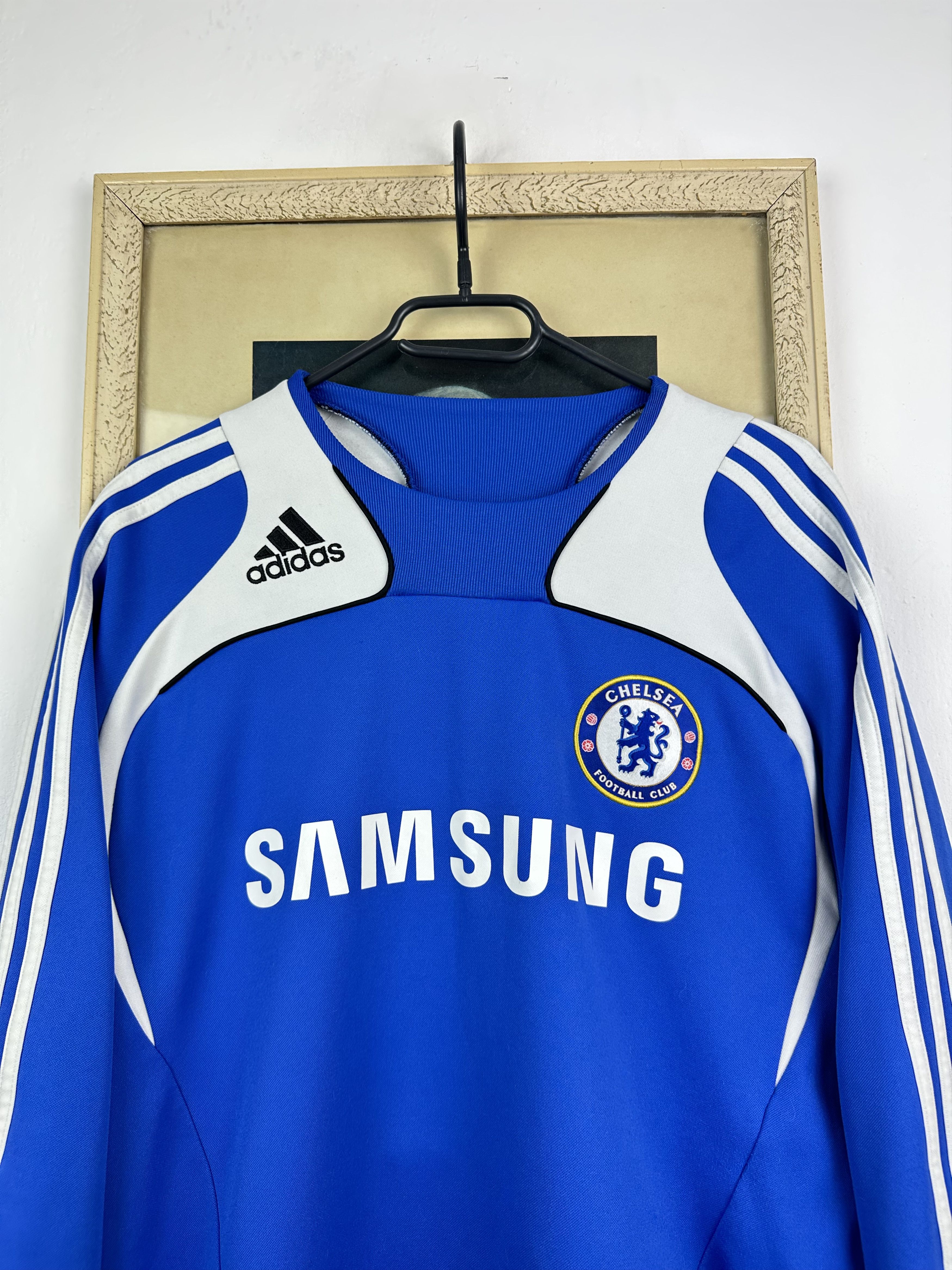 Adidas Vintage Chelsea Football Sweatshirt Track Top Jacket Soccer Size US S / EU 44-46 / 1 - 2 Thumbnail