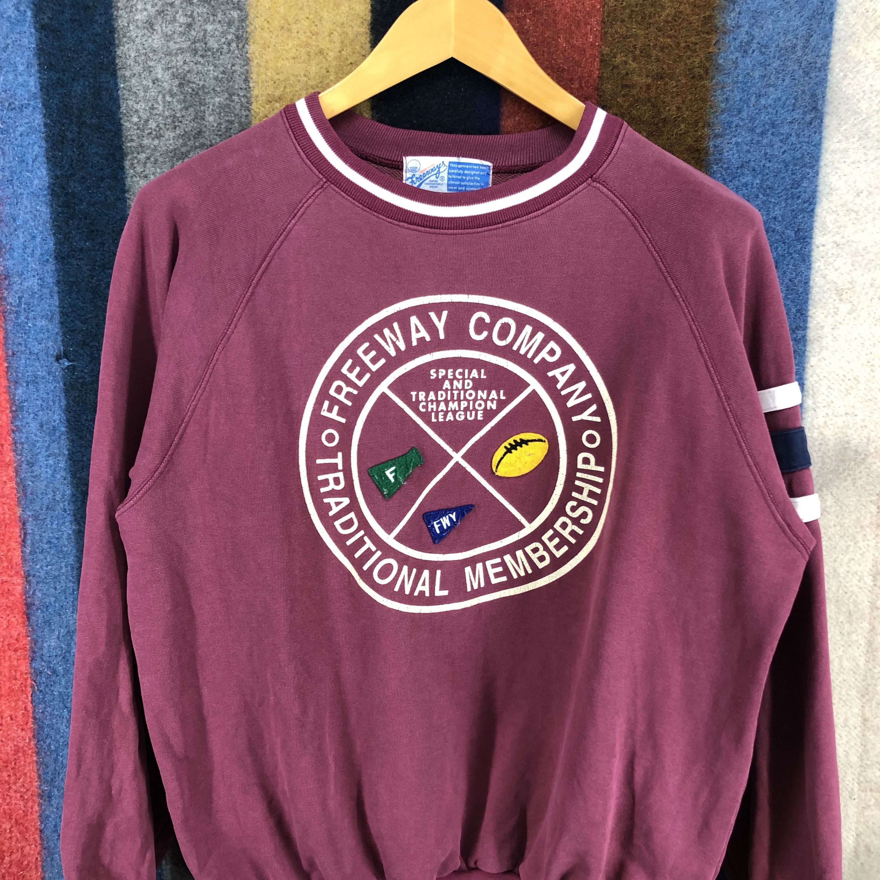 Japanese Brand FREEWAY COMPANY Crew Neck Sweatshirt #0404/Q Size US M / EU 48-50 / 2 - 2 Thumbnail