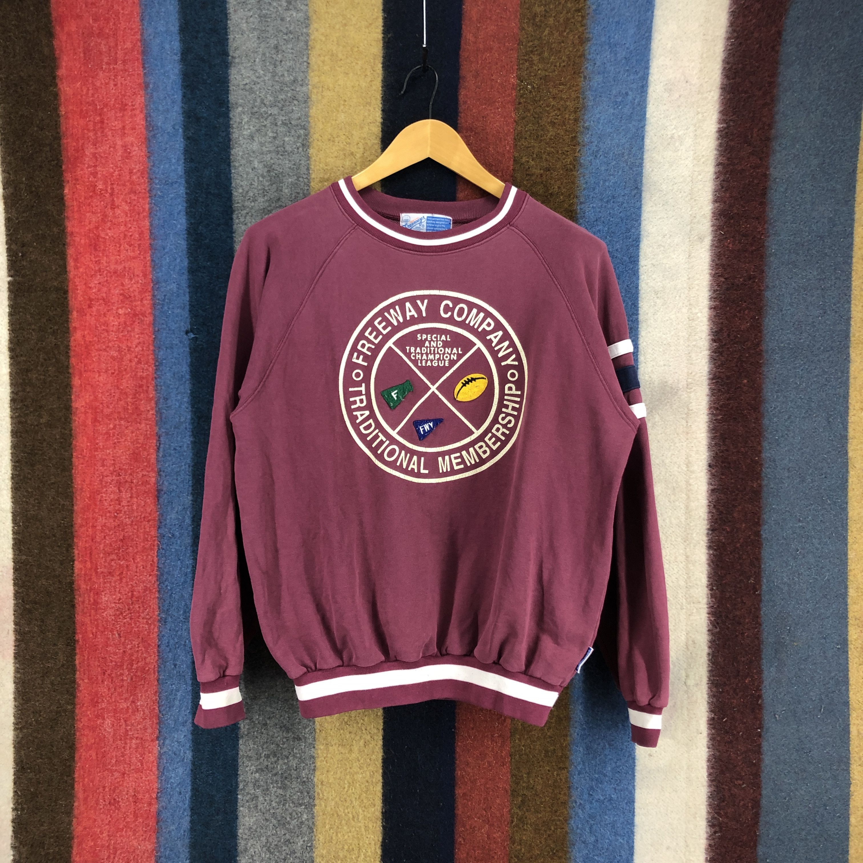 Japanese Brand FREEWAY COMPANY Crew Neck Sweatshirt #0404/Q Size US M / EU 48-50 / 2 - 1 Thumbnail