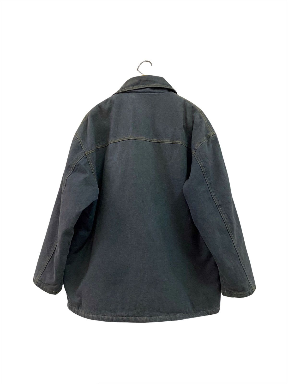 Denime × Japanese Brand × Vintage Vintage Denim Jeans Sun Faded Quilted Work Jacket Size US M / EU 48-50 / 2 - 2 Thumbnail