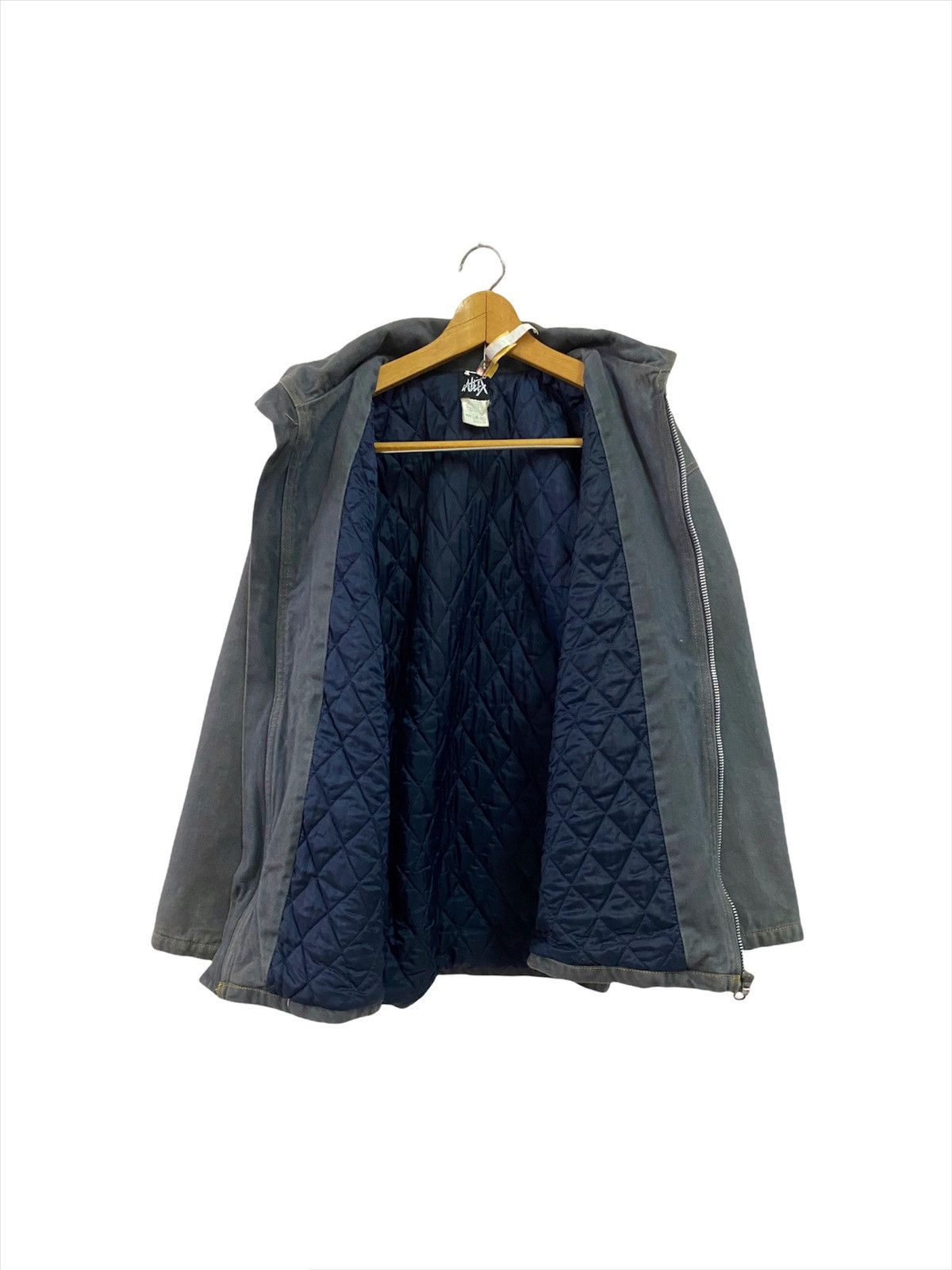 Denime × Japanese Brand × Vintage Vintage Denim Jeans Sun Faded Quilted Work Jacket Size US M / EU 48-50 / 2 - 4 Thumbnail