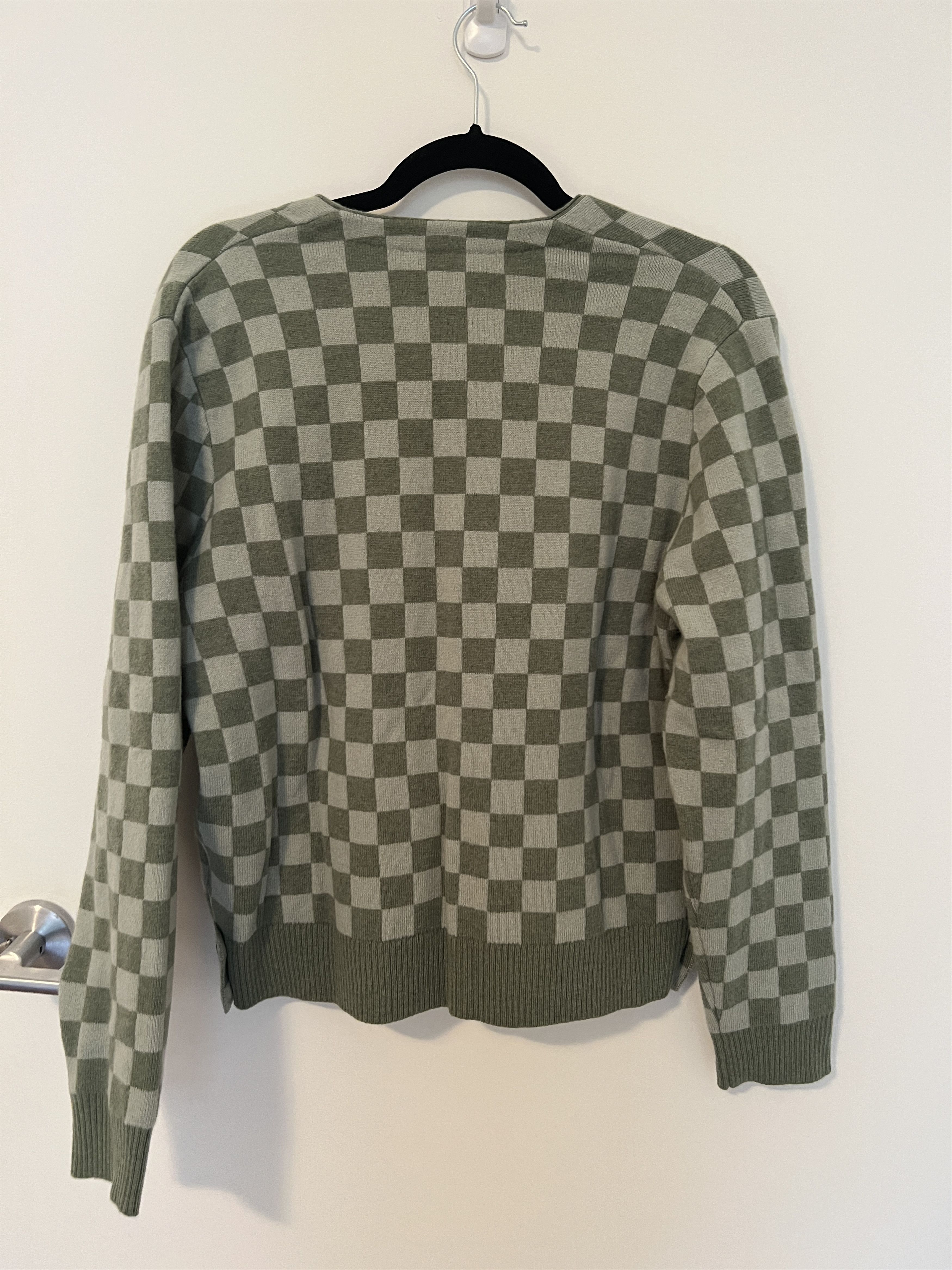 Bode BNWT Bode Green Dutone Checker Cardigan (Small/Medium) Size US S / EU 44-46 / 1 - 2 Thumbnail