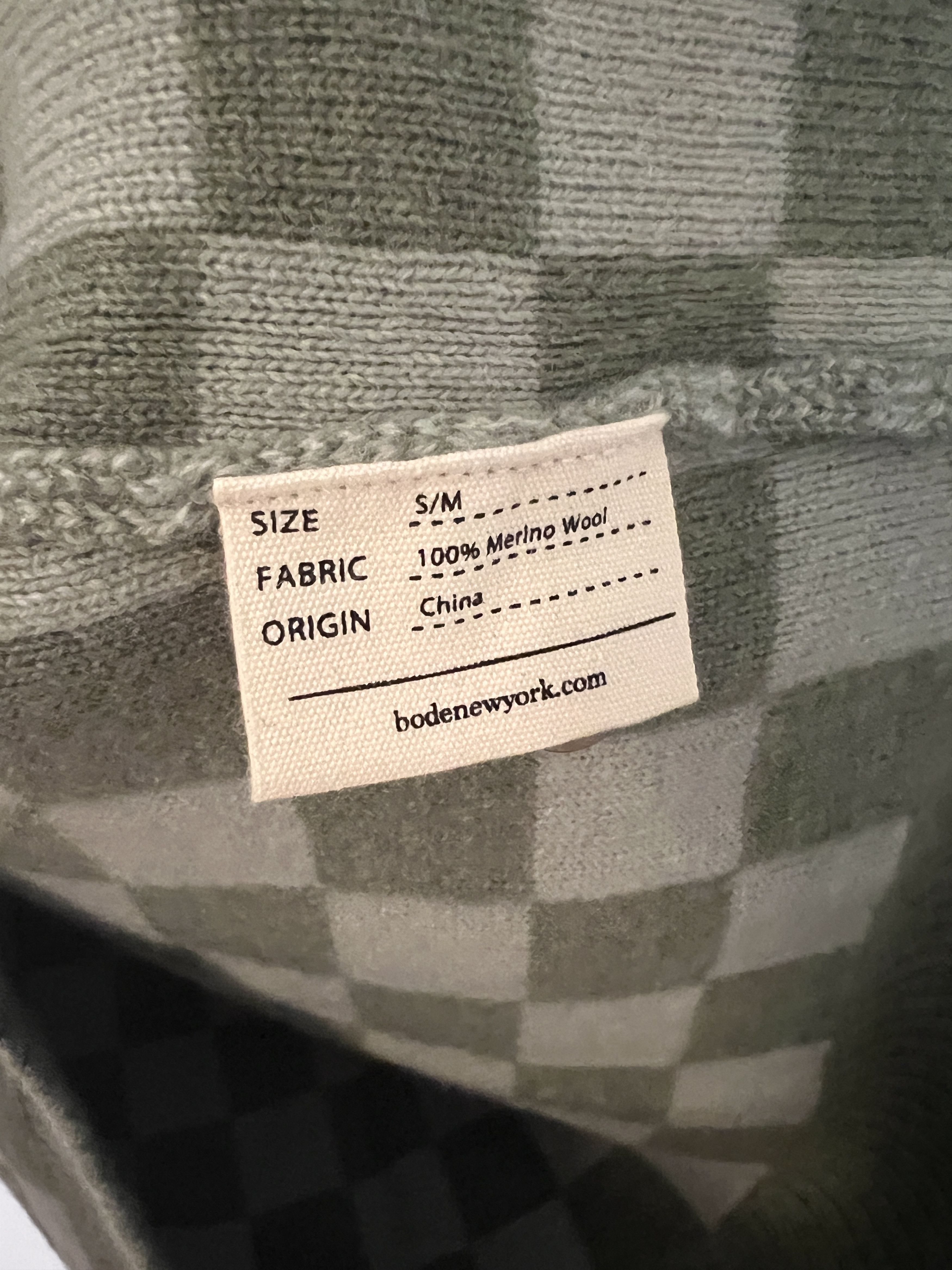 Bode BNWT Bode Green Dutone Checker Cardigan (Small/Medium) Size US S / EU 44-46 / 1 - 3 Thumbnail