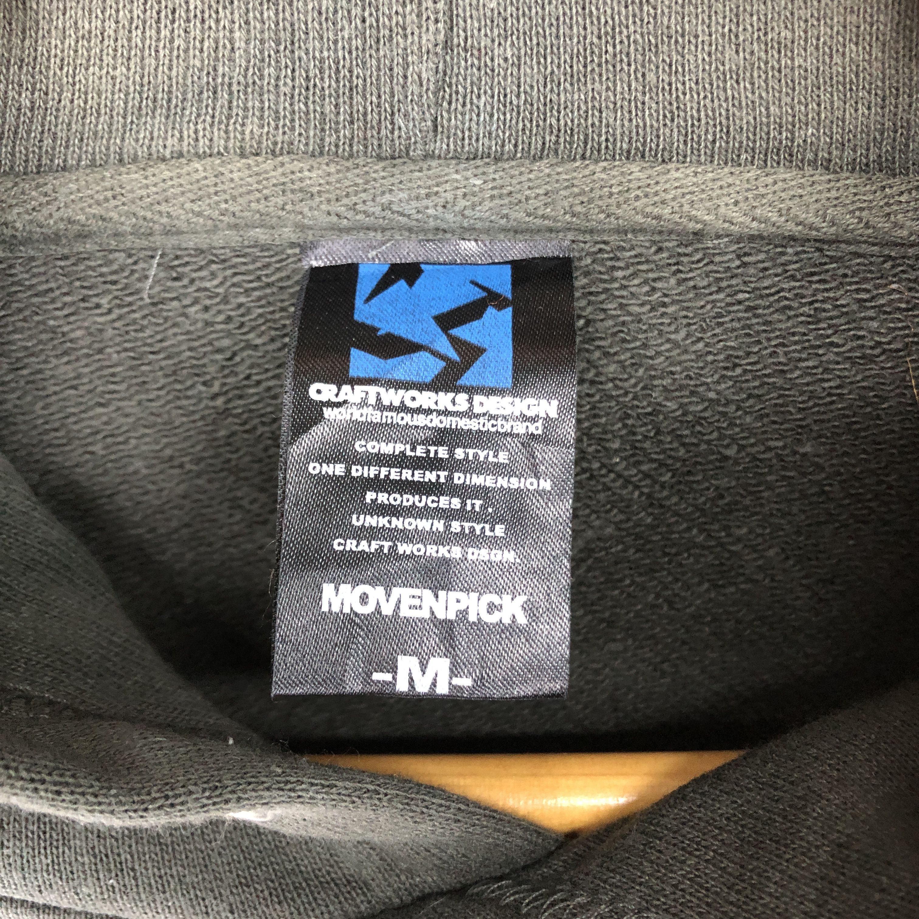 Japanese Brand CRAFT WORK DESIGN MOVEN PICK Hoodie Pullover #2507-88 Size US XL / EU 56 / 4 - 4 Thumbnail