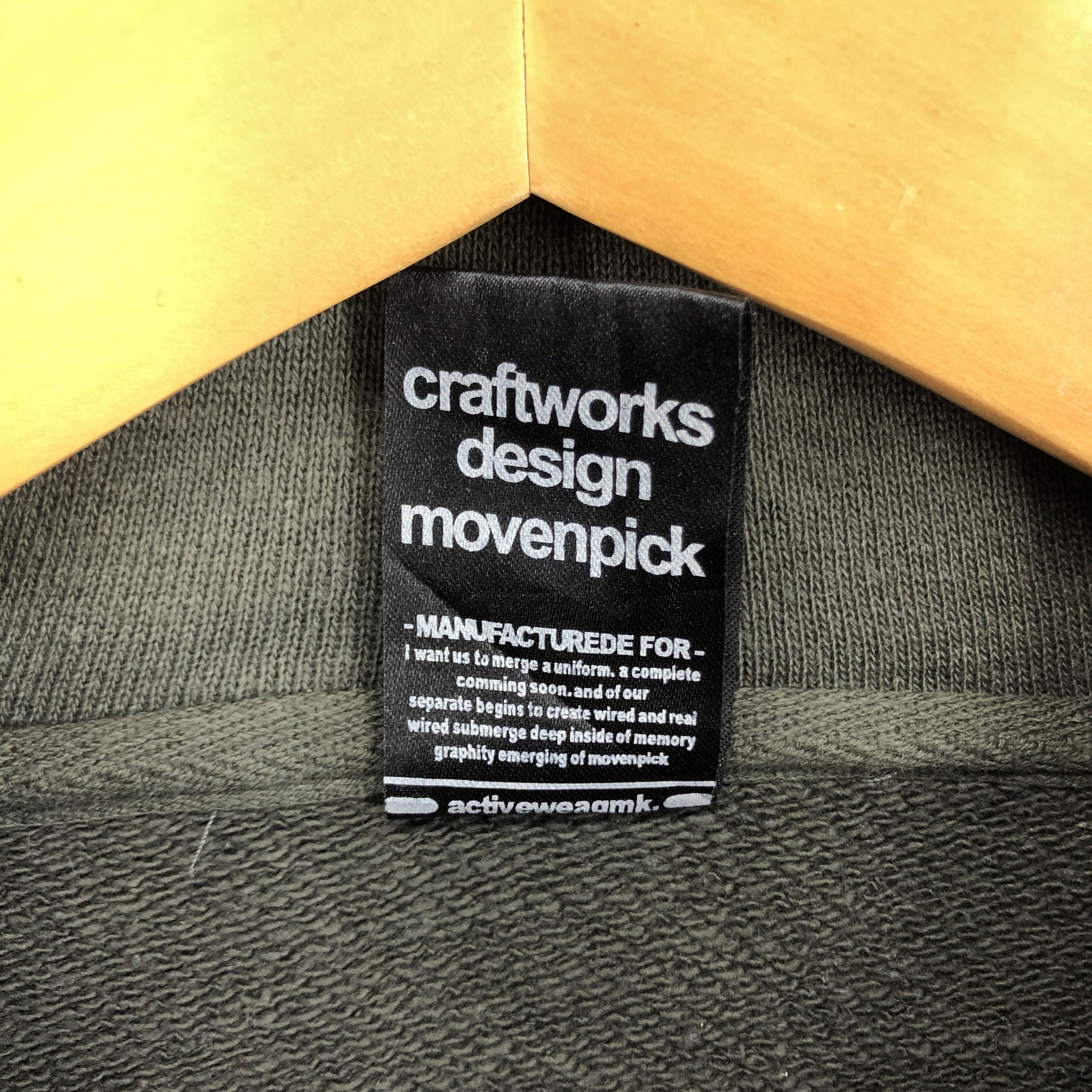 Japanese Brand CRAFT WORK DESIGN MOVEN PICK Hoodie Pullover #2507-88 Size US XL / EU 56 / 4 - 5 Thumbnail