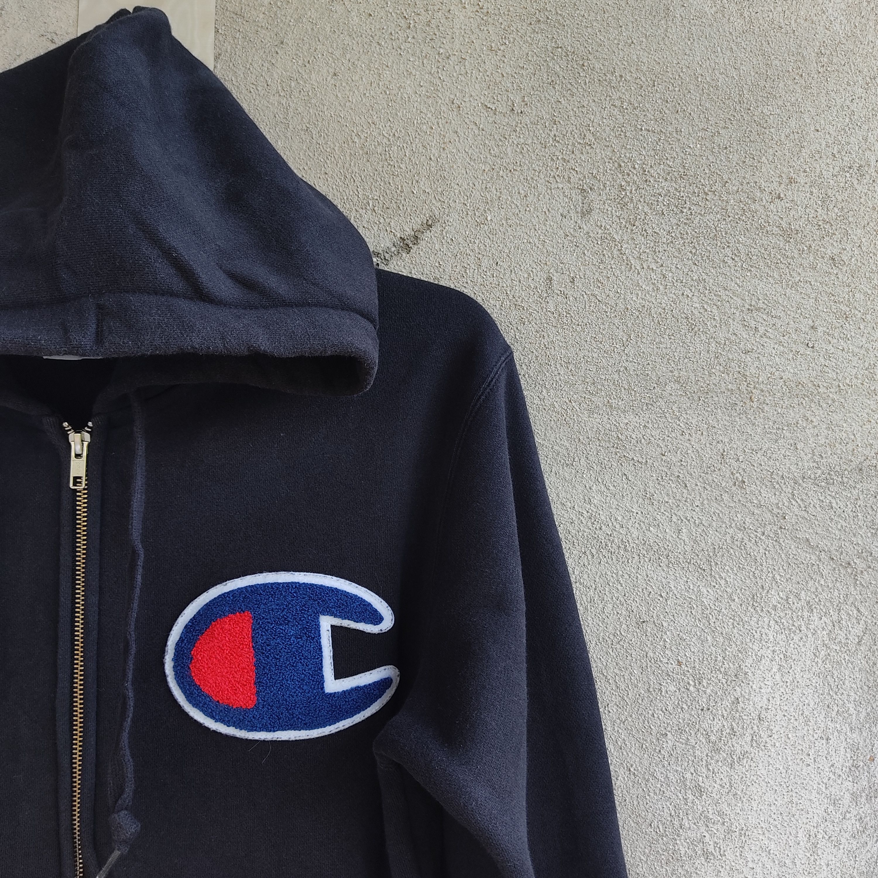 Champion Champion Big Logo Emberoided Navy Blue Hoodie Size US M / EU 48-50 / 2 - 5 Thumbnail