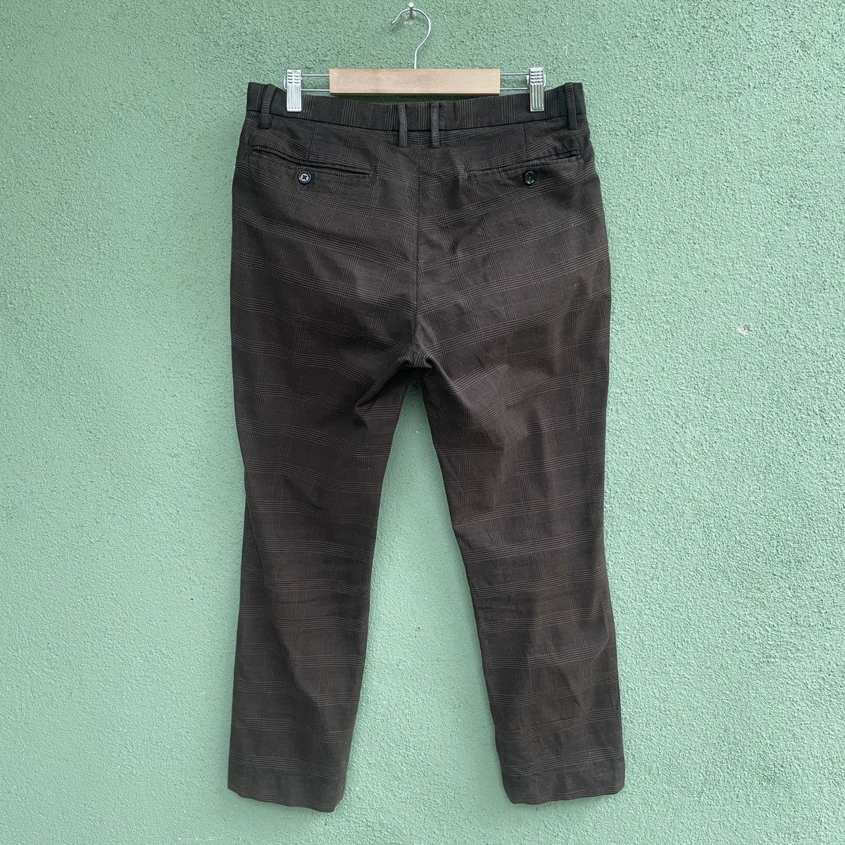 Japanese Brand Vintage TAKEO KIKUCHI Checkred Casual Pants Size US 32 / EU 48 - 12 Thumbnail