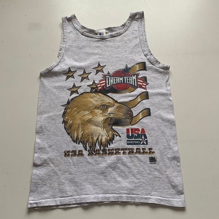 NBA Vintage 90s Dream Team USA Basketball Graphic Tank Top Shirt Size US M / EU 48-50 / 2 - 1 Thumbnail