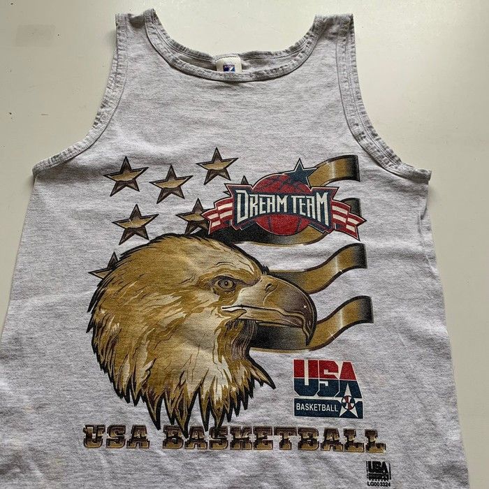 NBA Vintage 90s Dream Team USA Basketball Graphic Tank Top Shirt Size US M / EU 48-50 / 2 - 2 Thumbnail
