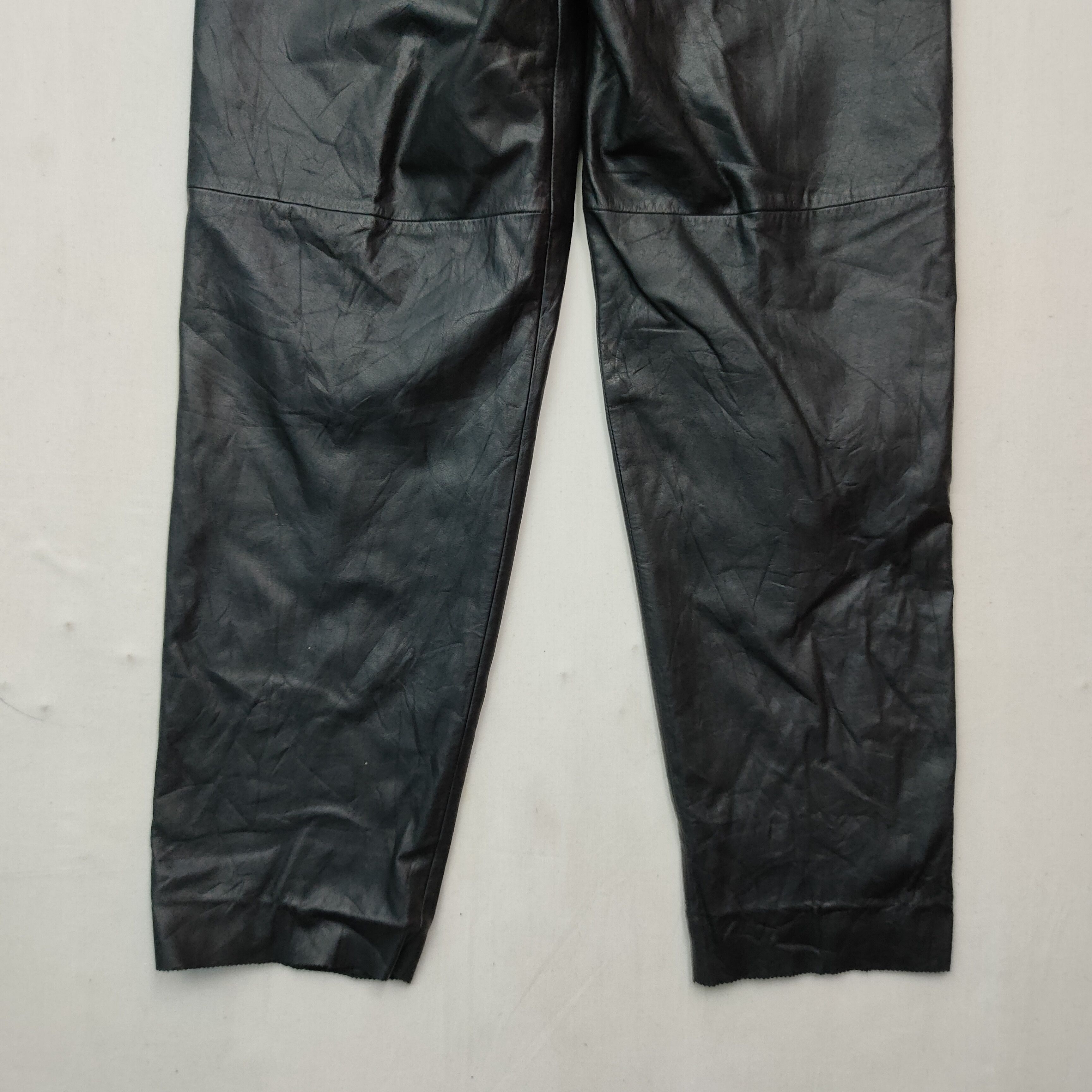 Leather × Other × Vintage Vintage Unbranded Leather Pants Size US 27 - 2 Thumbnail