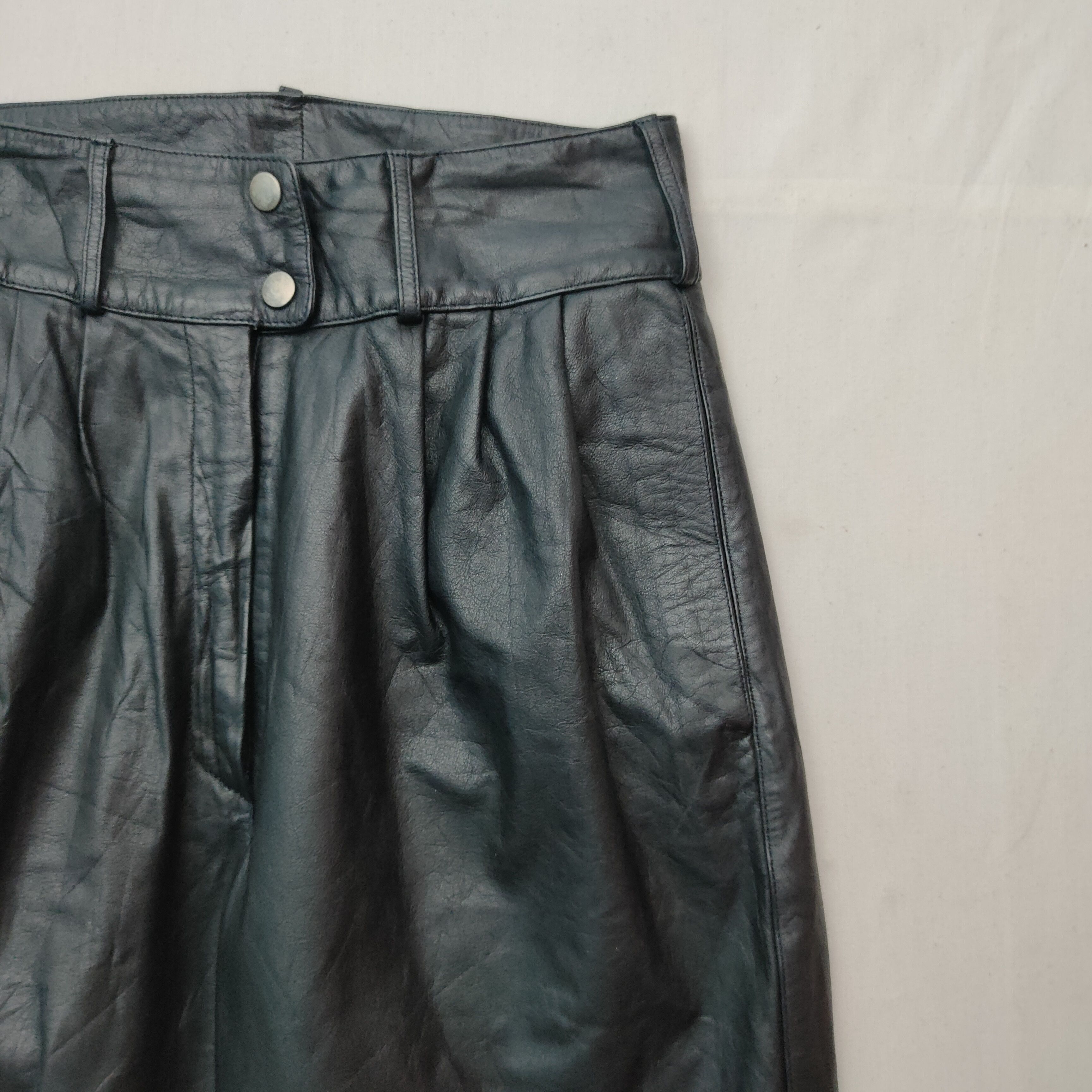 Leather × Other × Vintage Vintage Unbranded Leather Pants Size US 27 - 9 Thumbnail