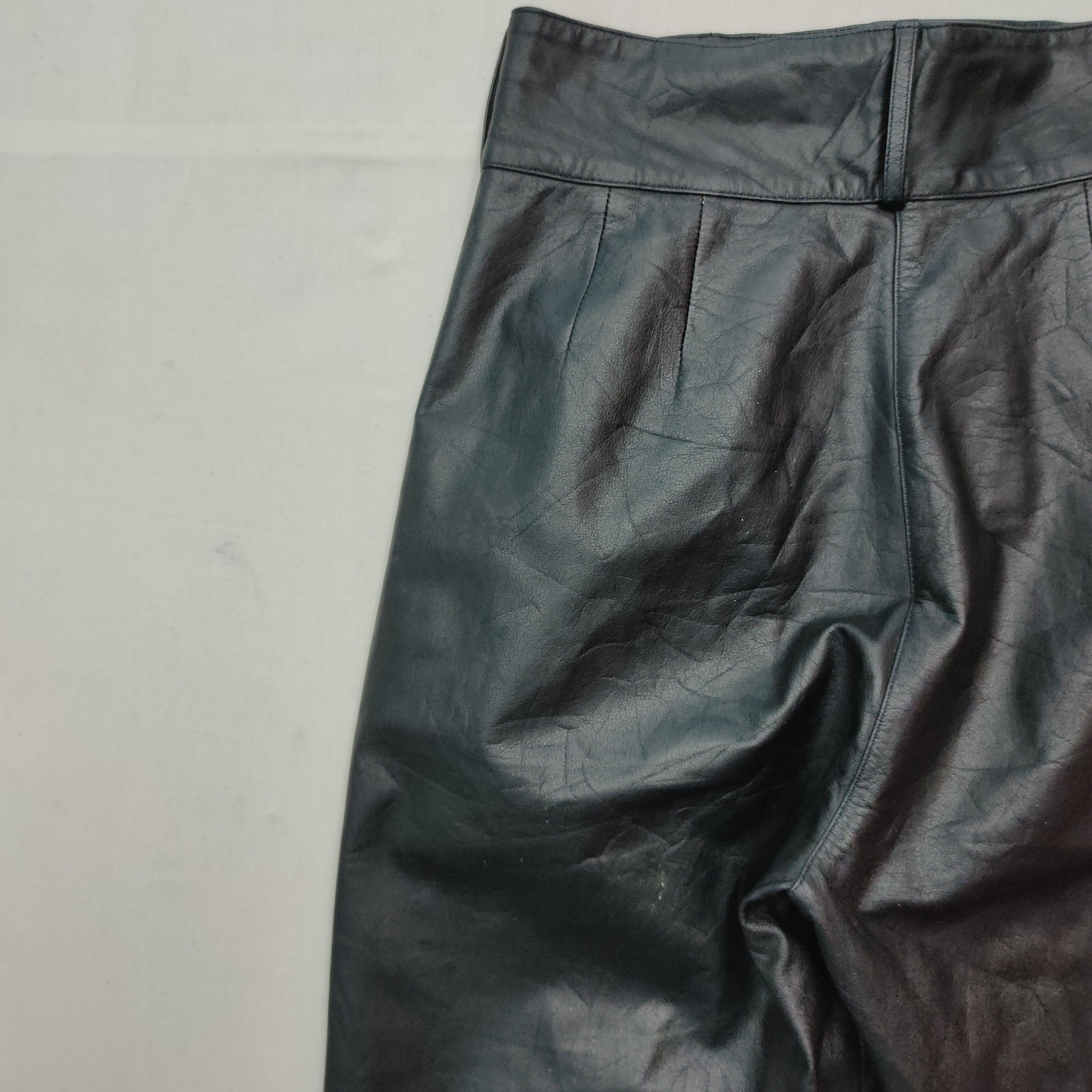 Leather × Other × Vintage Vintage Unbranded Leather Pants Size US 27 - 3 Thumbnail
