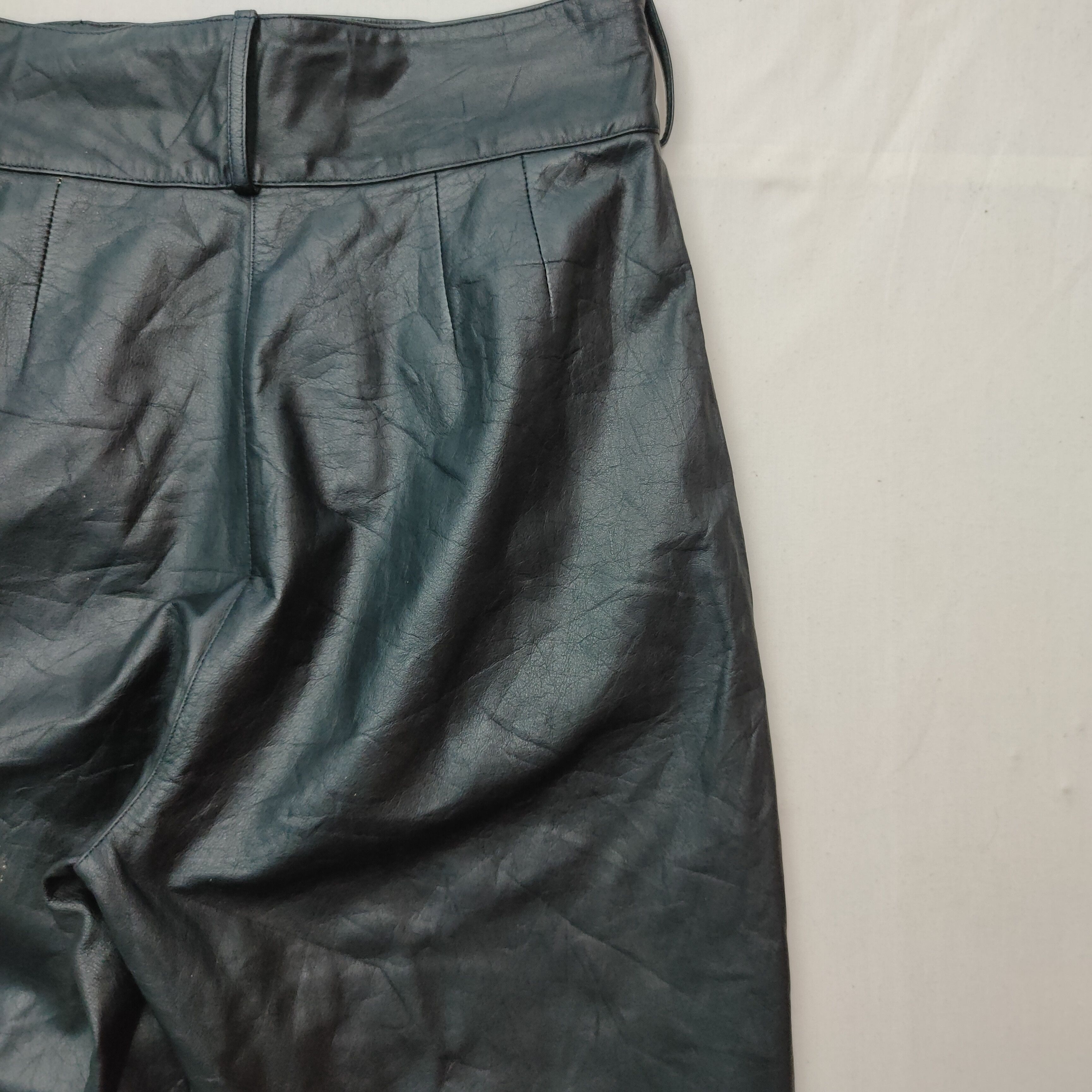 Leather × Other × Vintage Vintage Unbranded Leather Pants Size US 27 - 4 Thumbnail