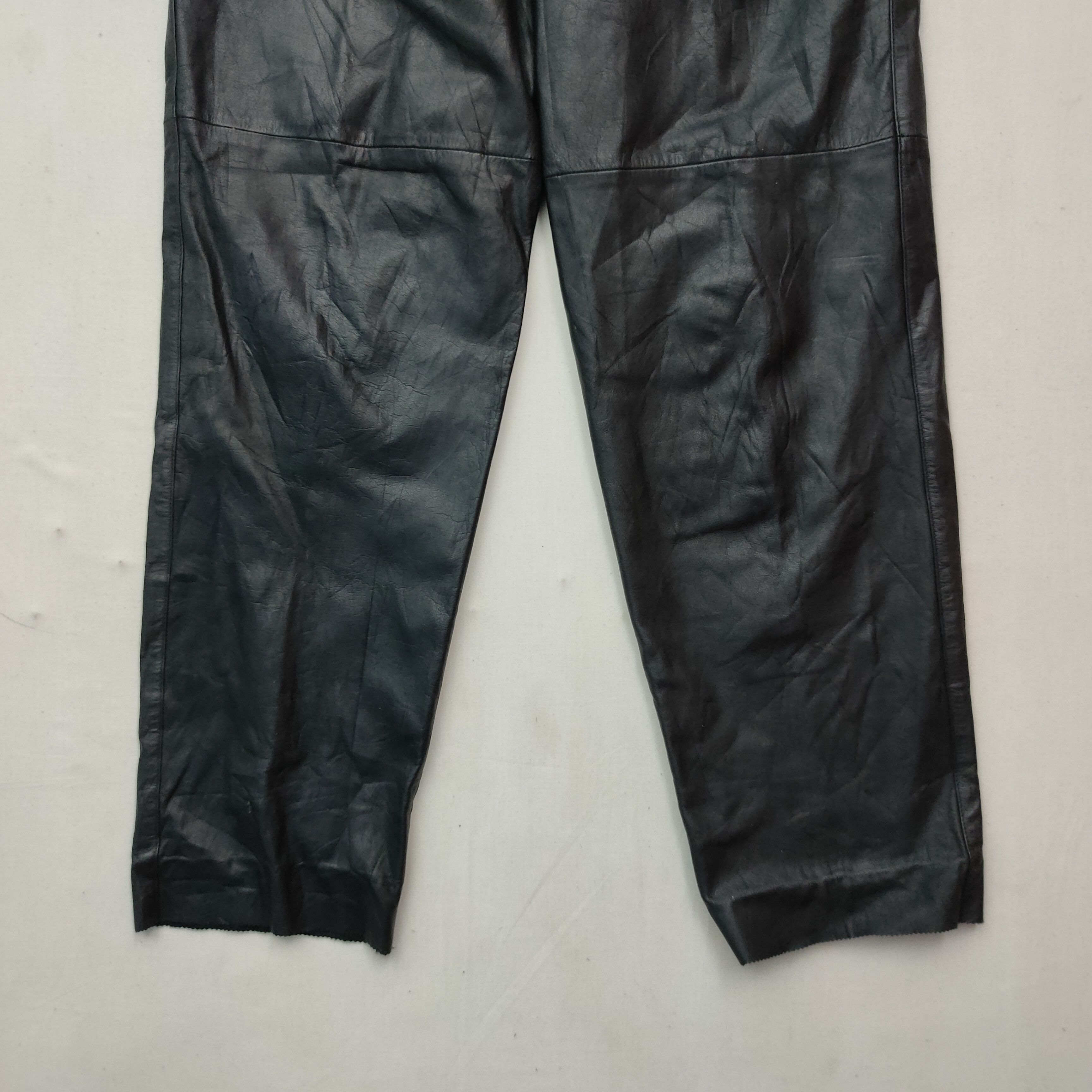 Leather × Other × Vintage Vintage Unbranded Leather Pants Size US 27 - 7 Thumbnail