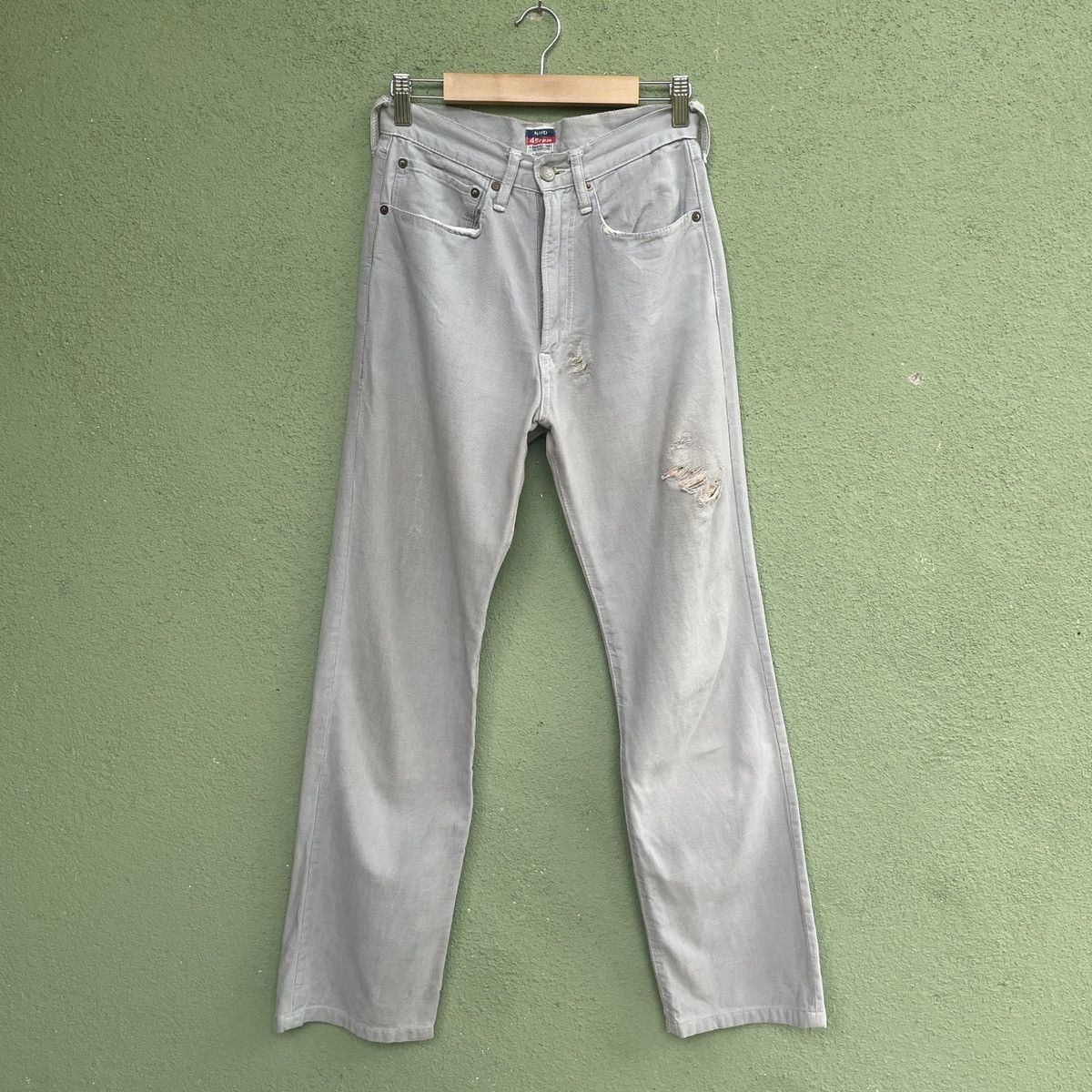 Japanese Brand Vintage‼️ 45RPM Faded Distressed 5 Pocket Jeans Denim Pants Size US 27 - 1 Thumbnail