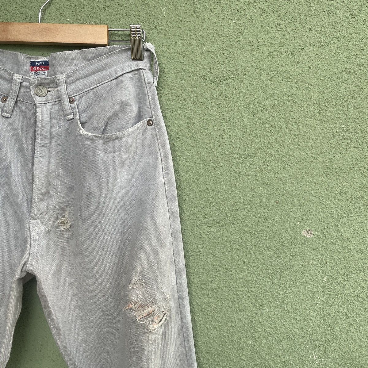 Japanese Brand Vintage‼️ 45RPM Faded Distressed 5 Pocket Jeans Denim Pants Size US 27 - 3 Thumbnail