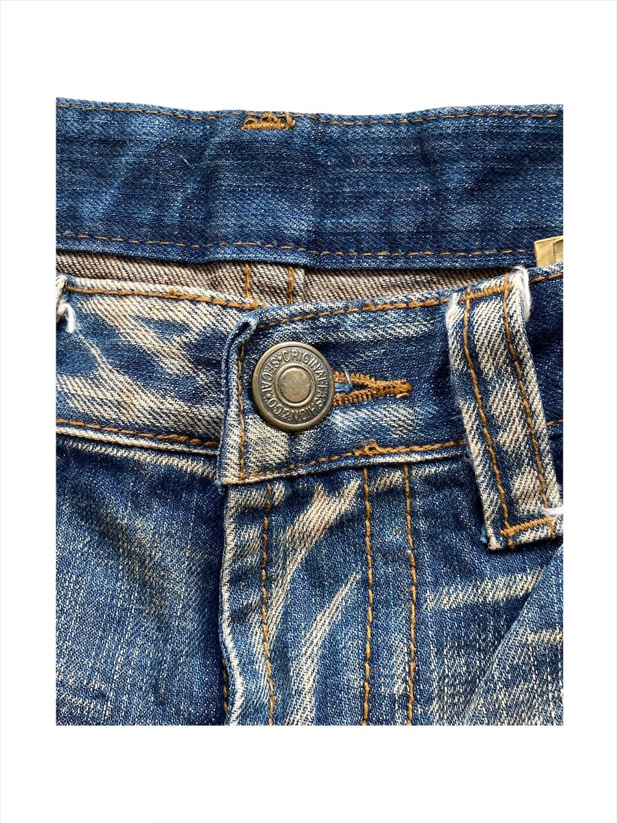 Hysteric Glamour Japanese Distressed Bootcut Rusty Denim Jeans Size US 31 - 7 Thumbnail