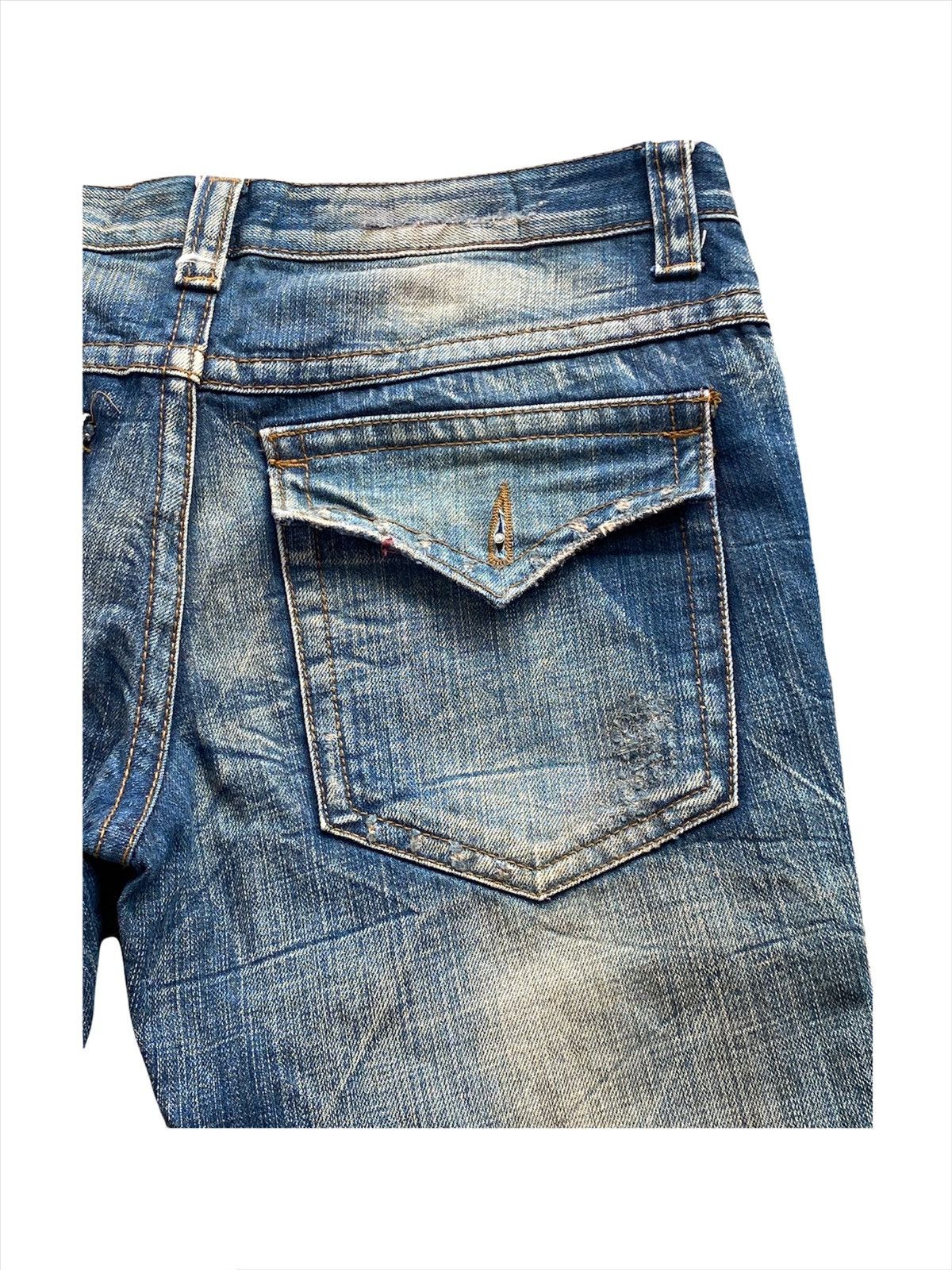 Hysteric Glamour Japanese Distressed Bootcut Rusty Denim Jeans Size US 31 - 13 Thumbnail
